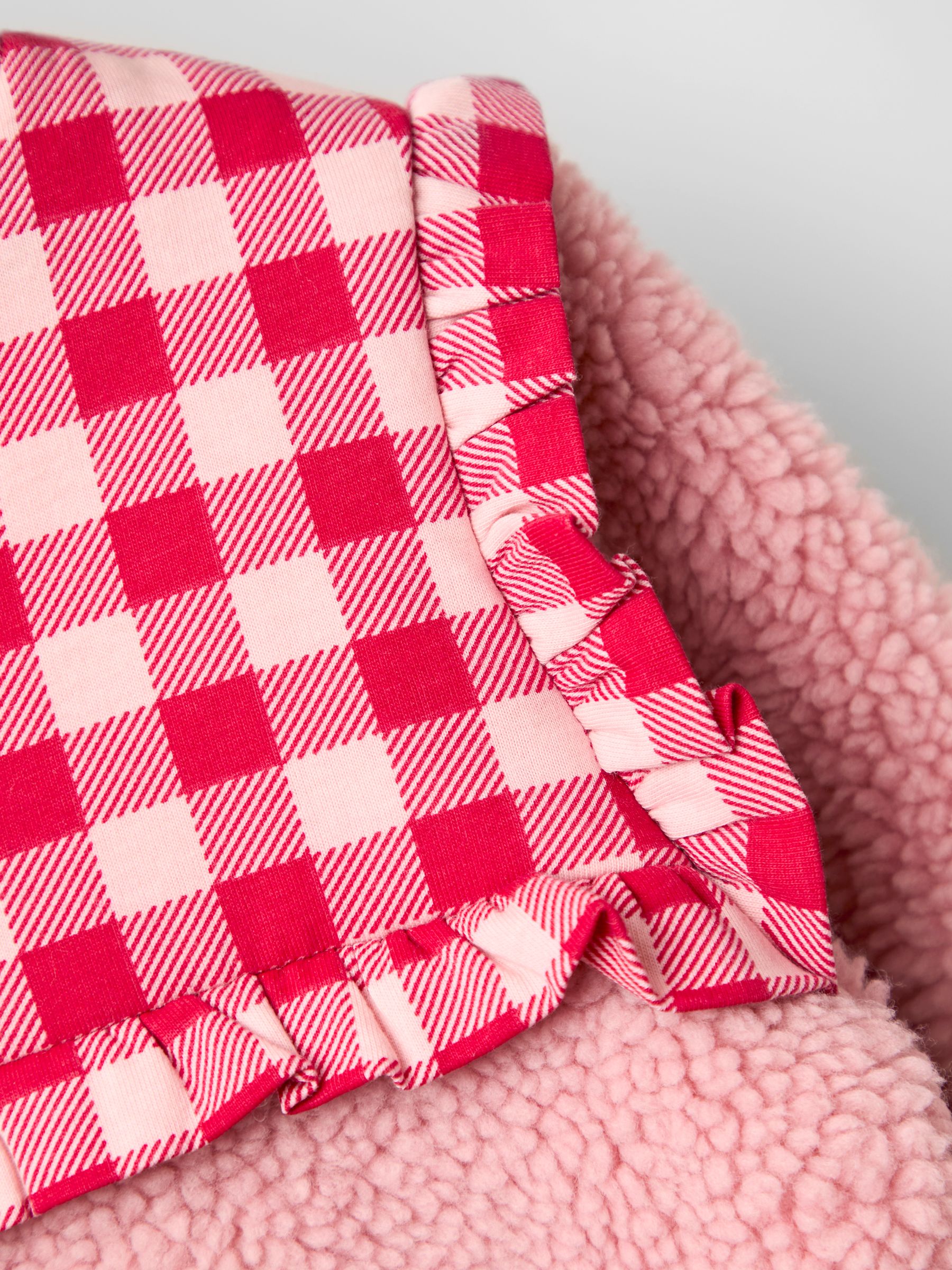 Pink Strawberry Fleece Zip-Up Jacket - Image 5 of 5