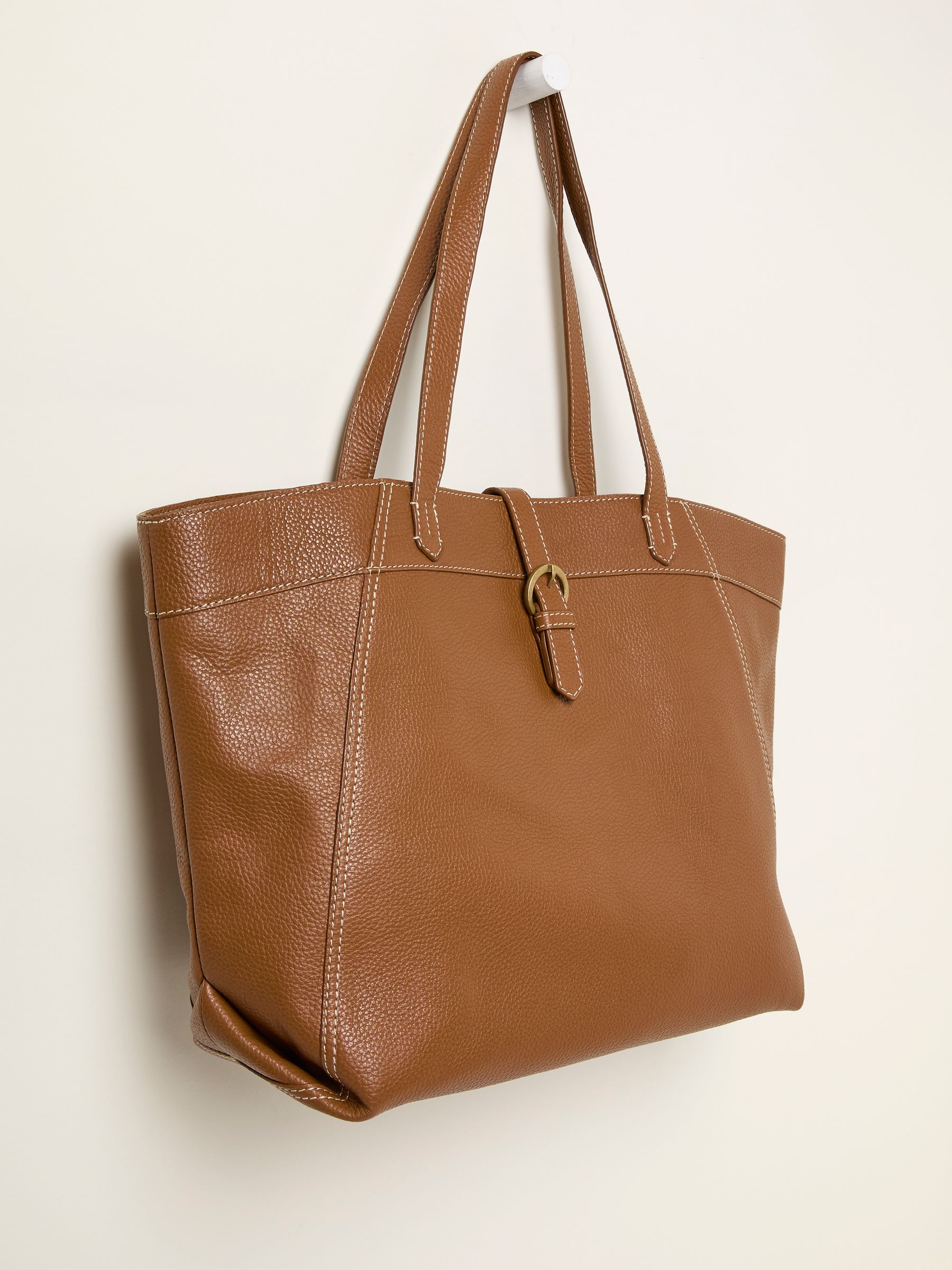 Tilly Tan Brown Leather Tote Bag - Image 2 of 3