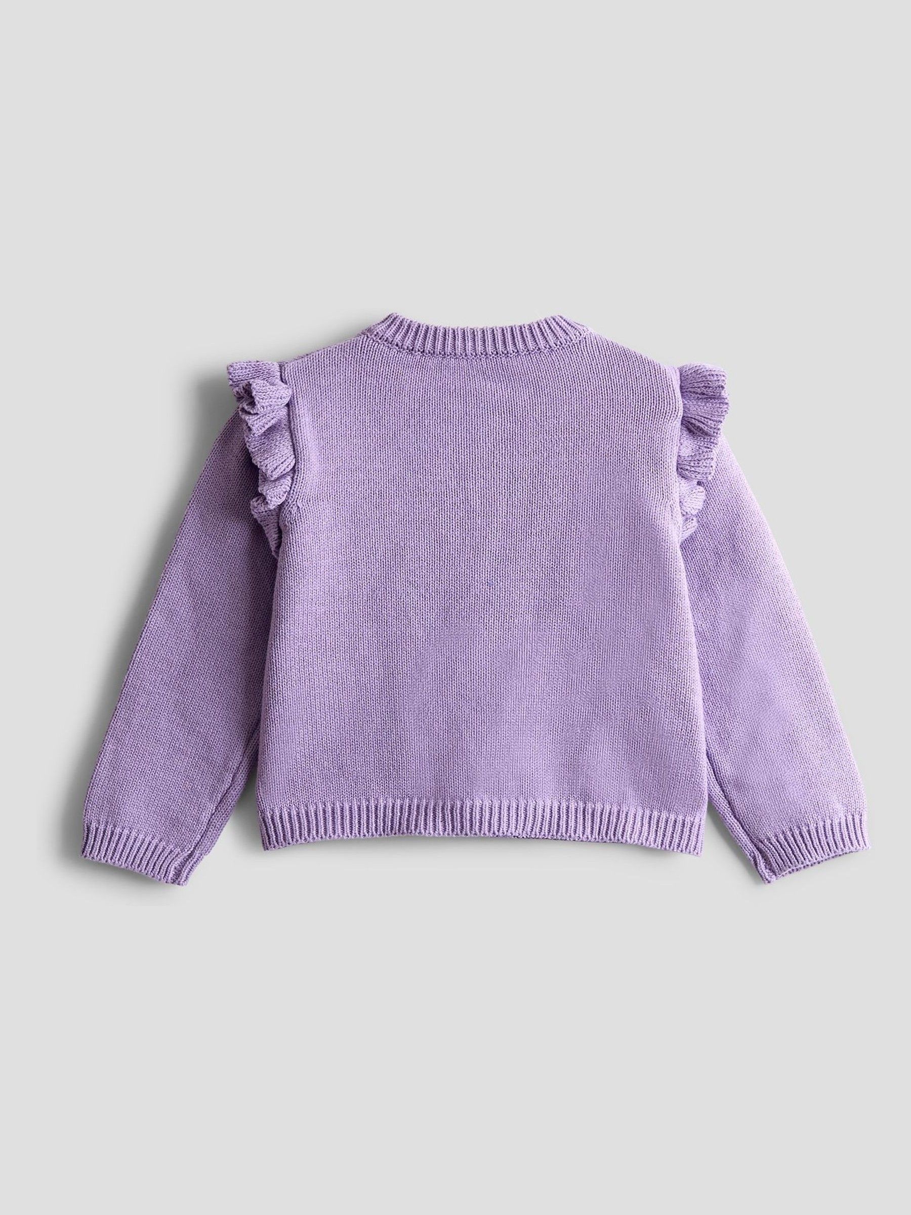 Lilac Pet in Pocket Applique Cardigan - Image 2 of 5