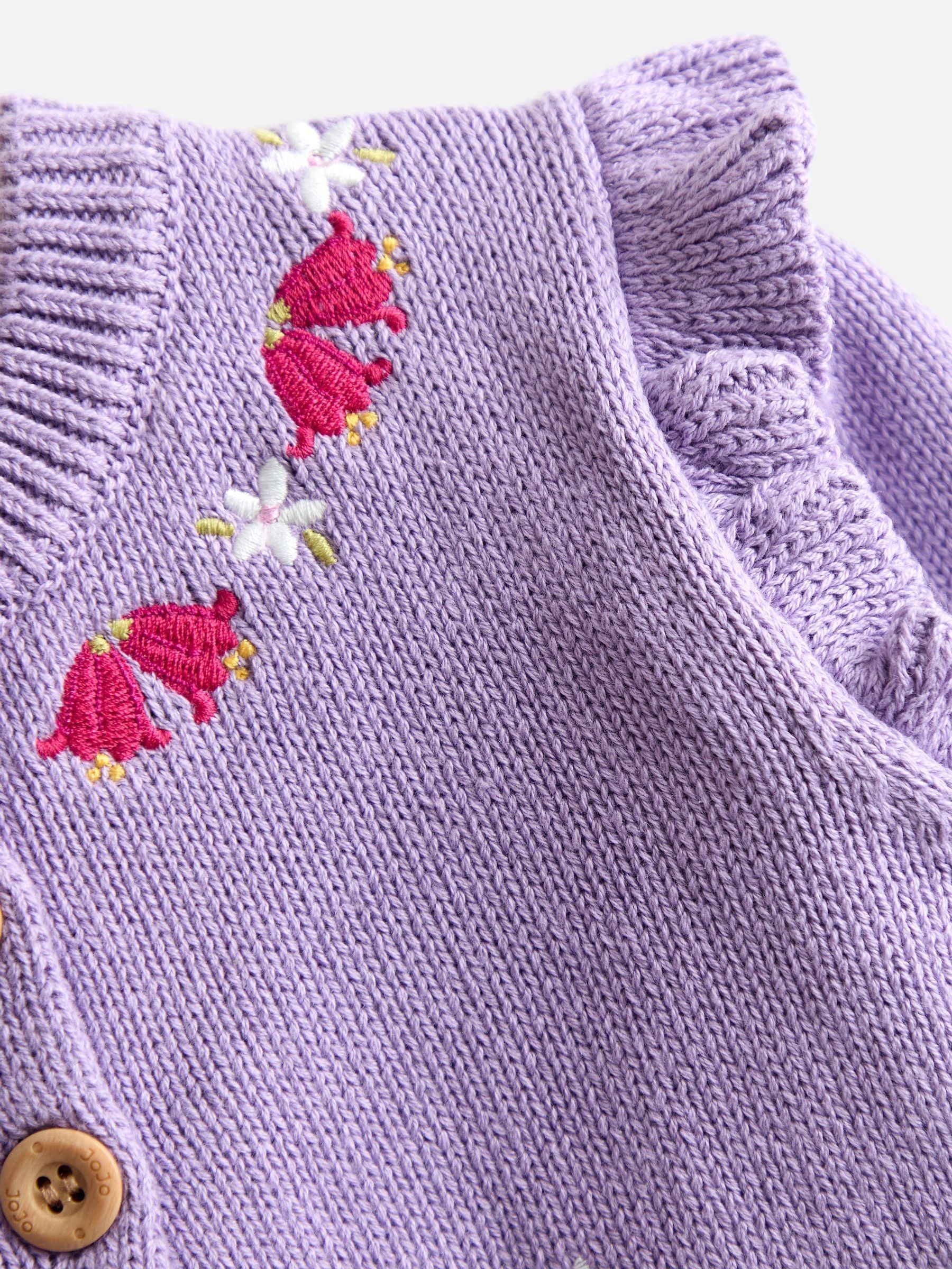 Lilac Pet in Pocket Applique Cardigan - Image 4 of 5