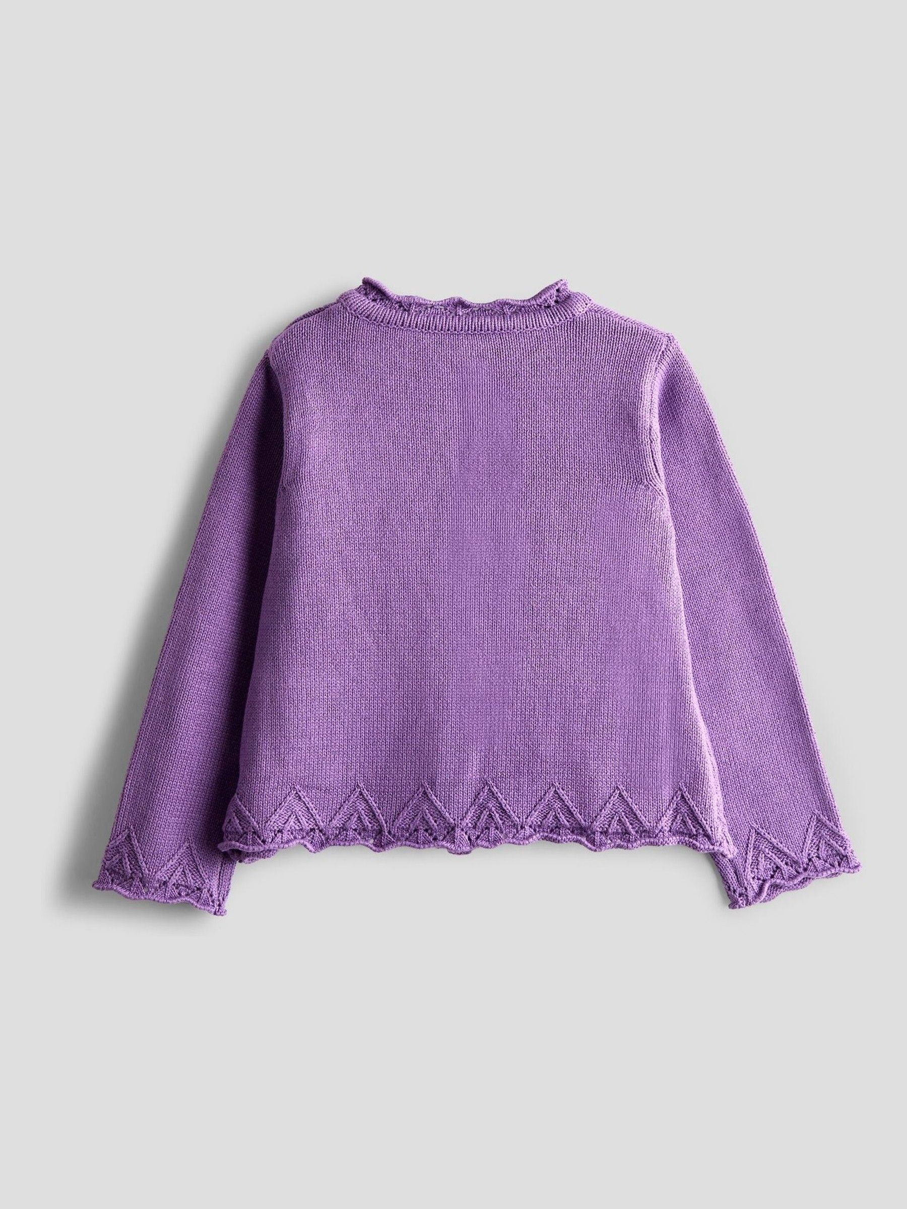 Purple Pet in Pocket Applique Cardigan - Image 2 of 5