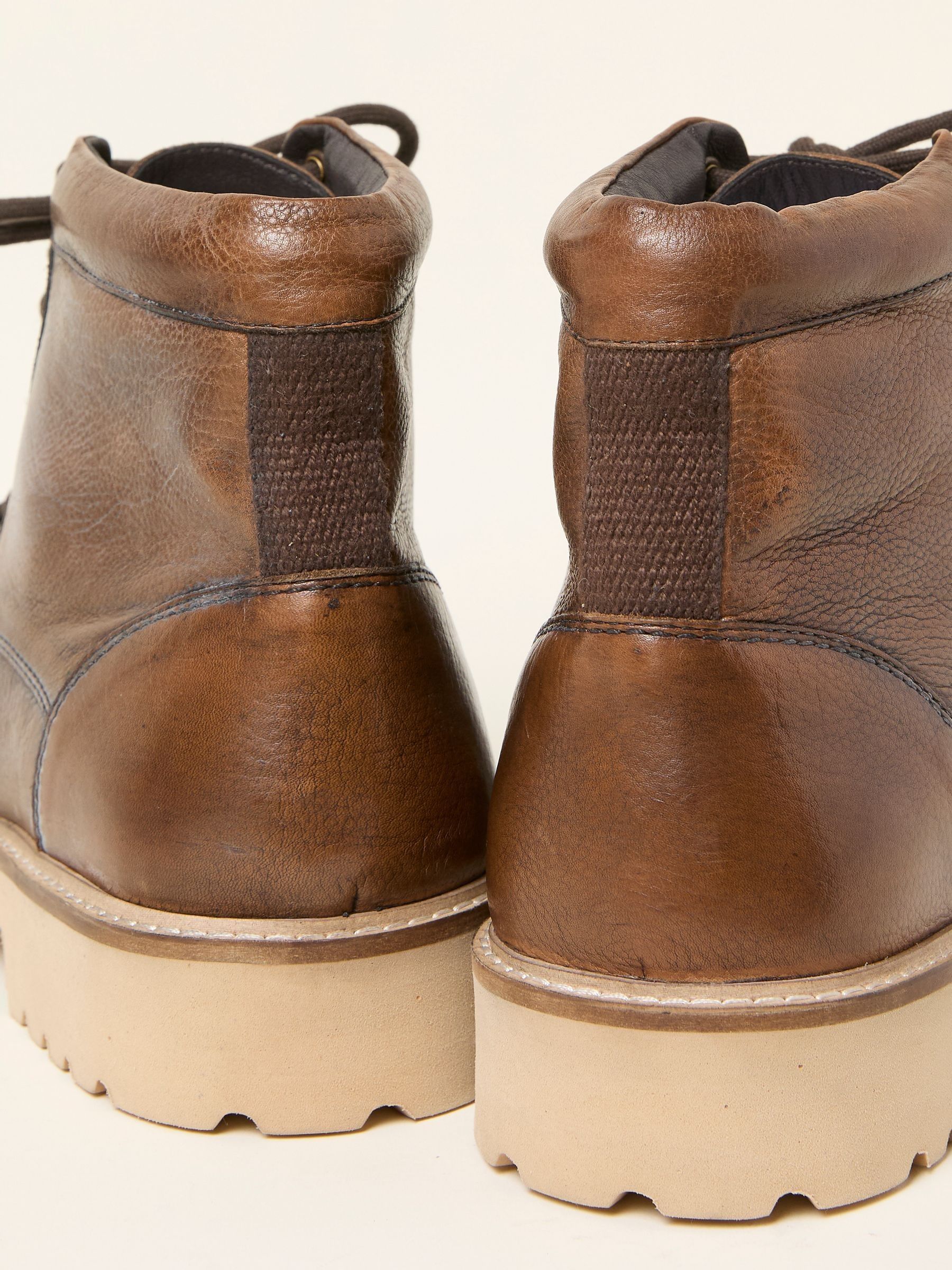 Tan Brown Mens Apron Boot - Image 2 of 3