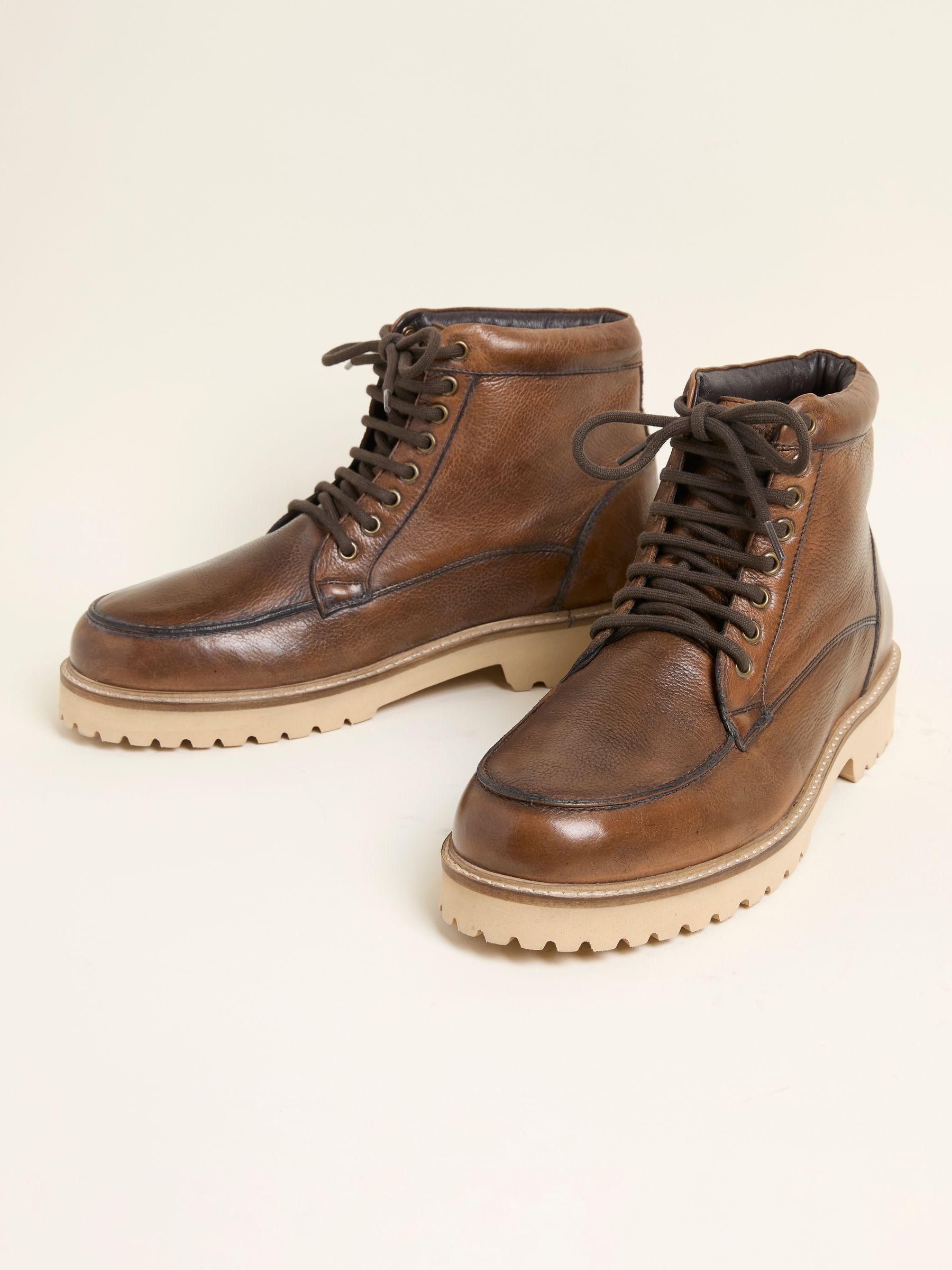 Tan Brown Mens Apron Boot - Image 3 of 3