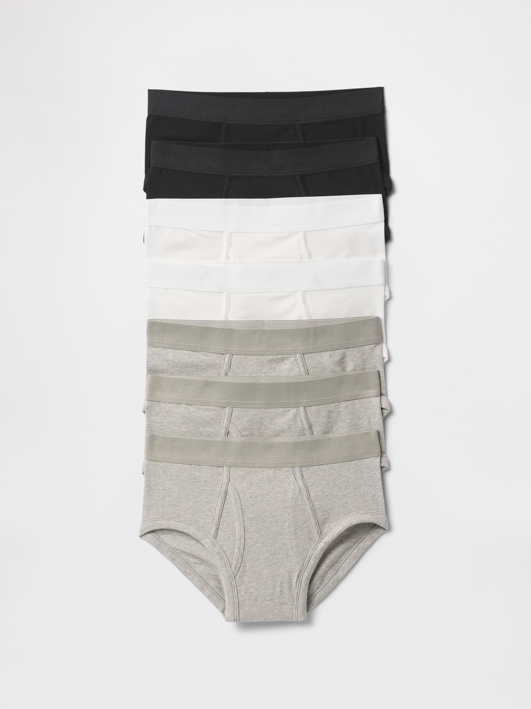 Grey/Black Briefs 7-Pack - Image 1 of 1