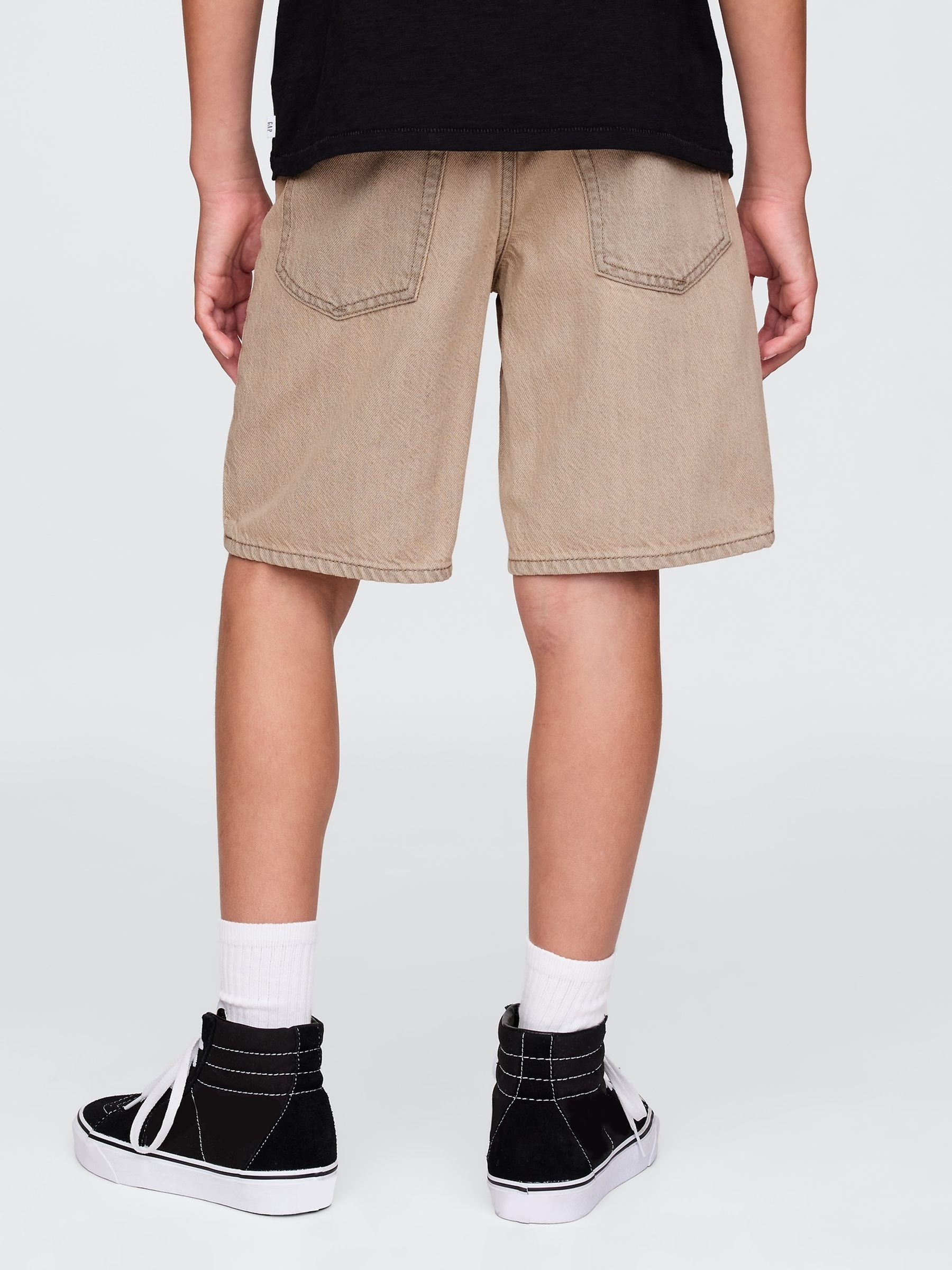 Beige UltraSoft 90s Loose Denim Shorts (5-13yrs) - Image 2 of 5