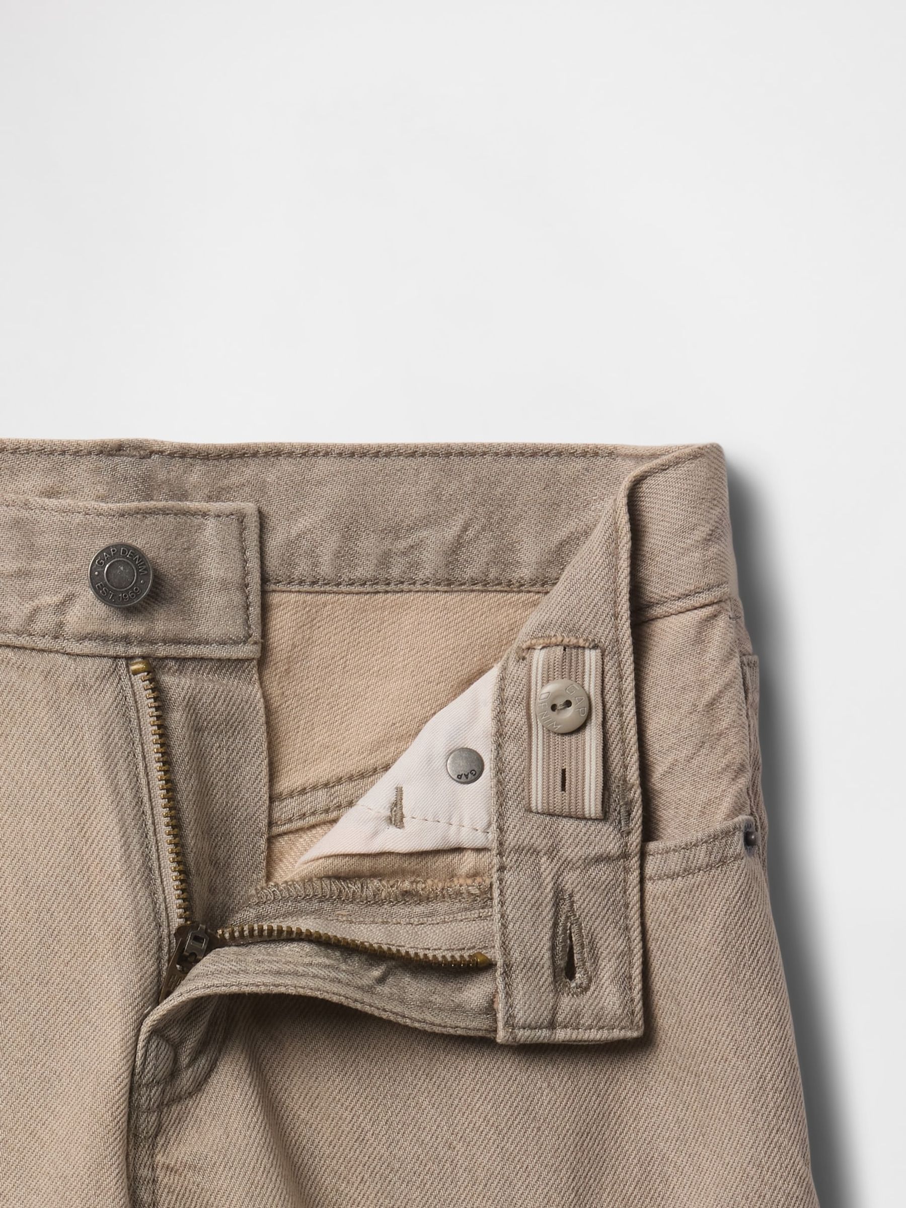 Beige UltraSoft 90s Loose Denim Shorts (5-13yrs) - Image 5 of 5