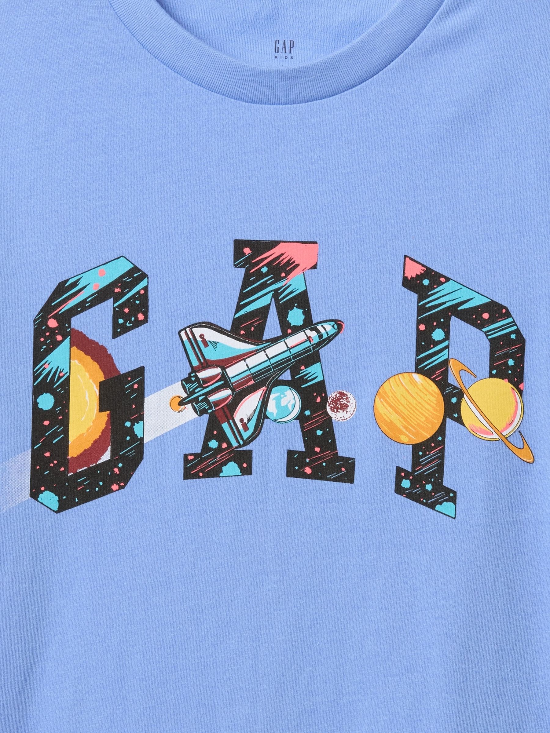 Blue Space Graphic Logo T-Shirt (4-13yrs) - Image 3 of 3