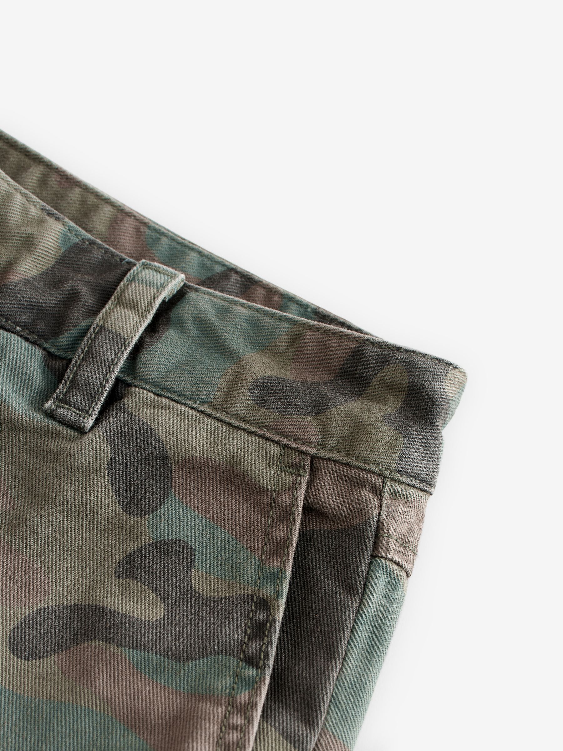 Green Low Waist Camo Mini Skirt - Image 6 of 7