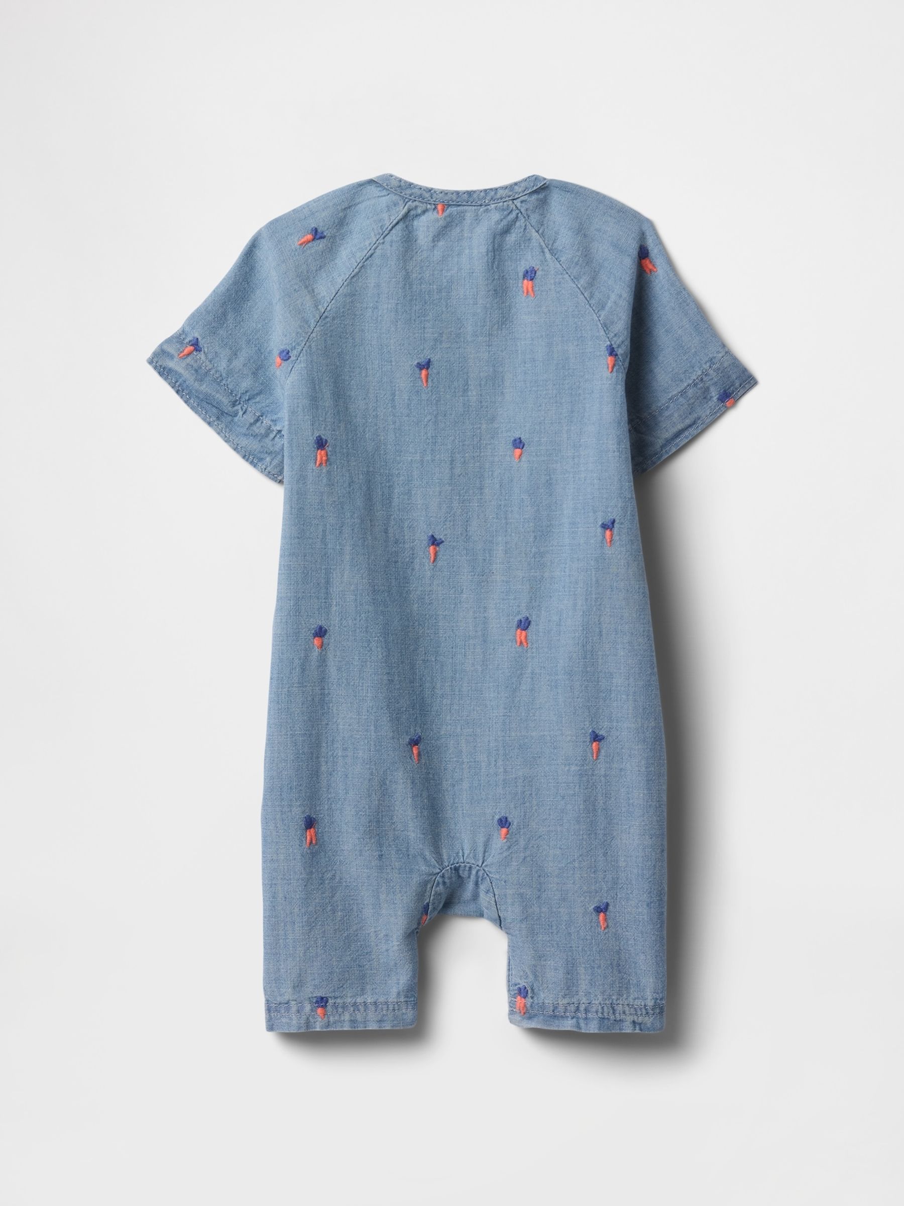 Blue Baby Peter Rabbit Chambray Shorty One Piece (Newborn-24mths) - Image 3 of 4