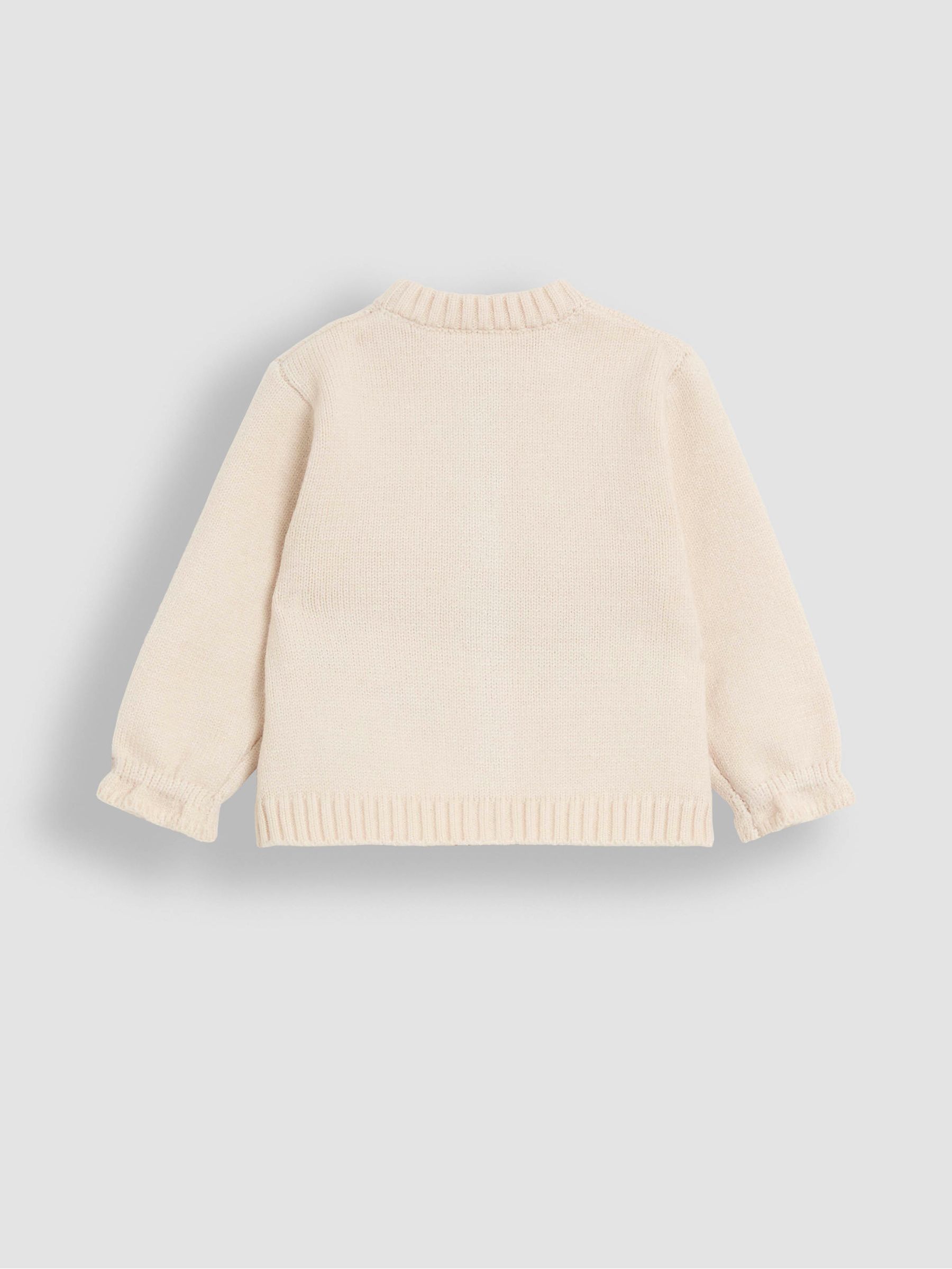 Cream Floral Embroidered Cardigan | JoJo Maman Bébé USA