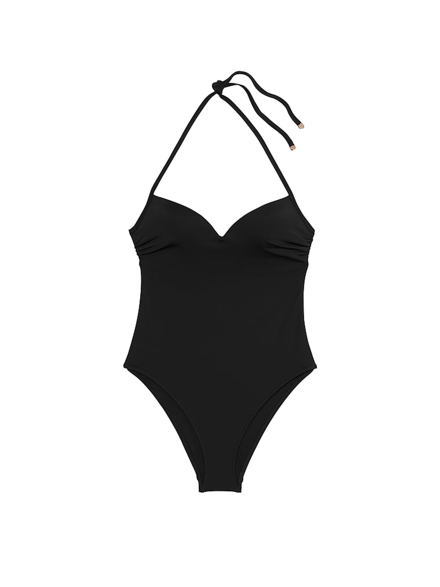 Black Halter Push Up Swimsuit - Image 3 of 3