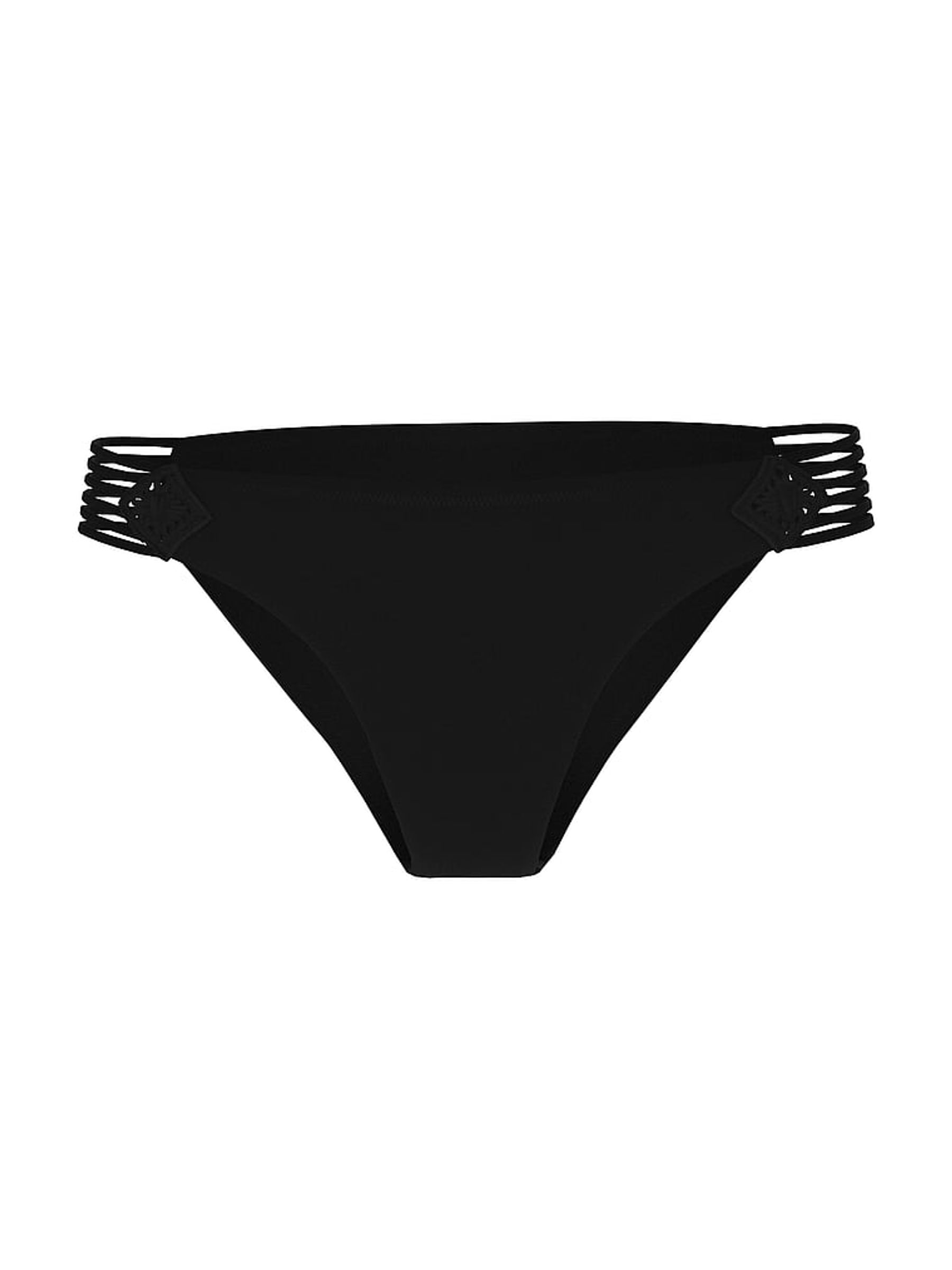 Black Cheeky Macrame Bikini Bottoms - Image 3 of 3