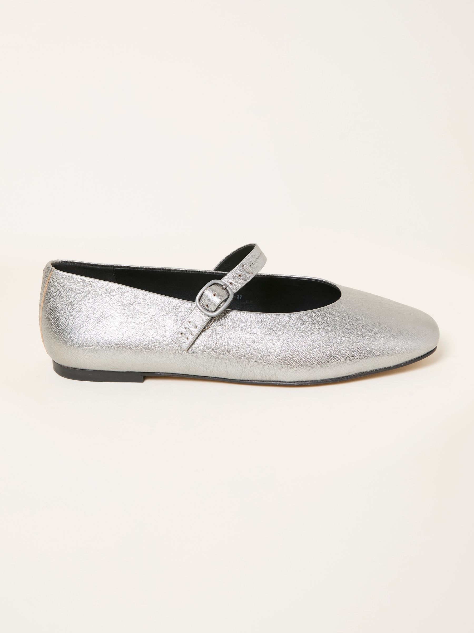 Silver Leather Mary Jane Pump - Image 2 of 4