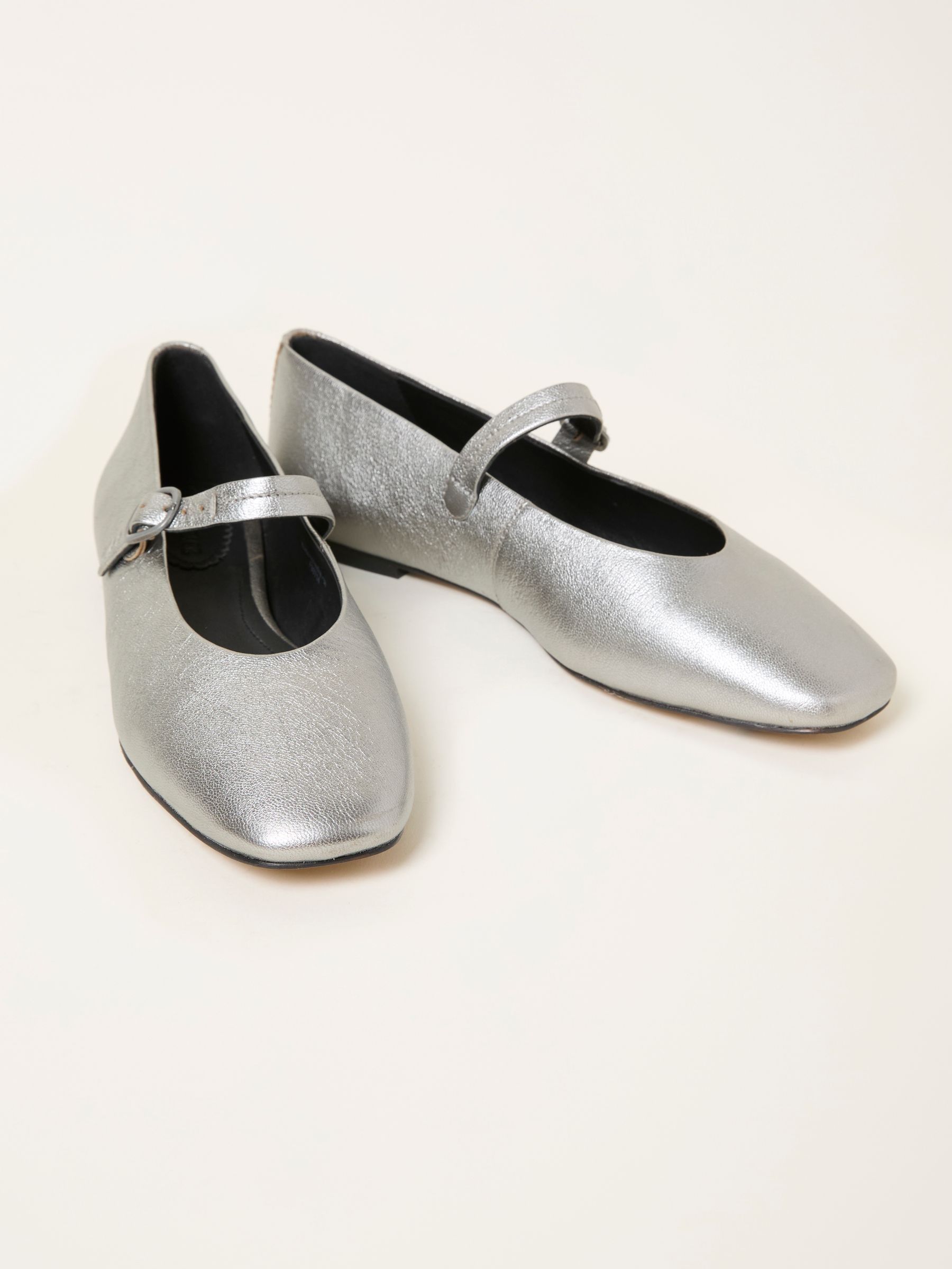 Silver Leather Mary Jane Pump - Image 4 of 4