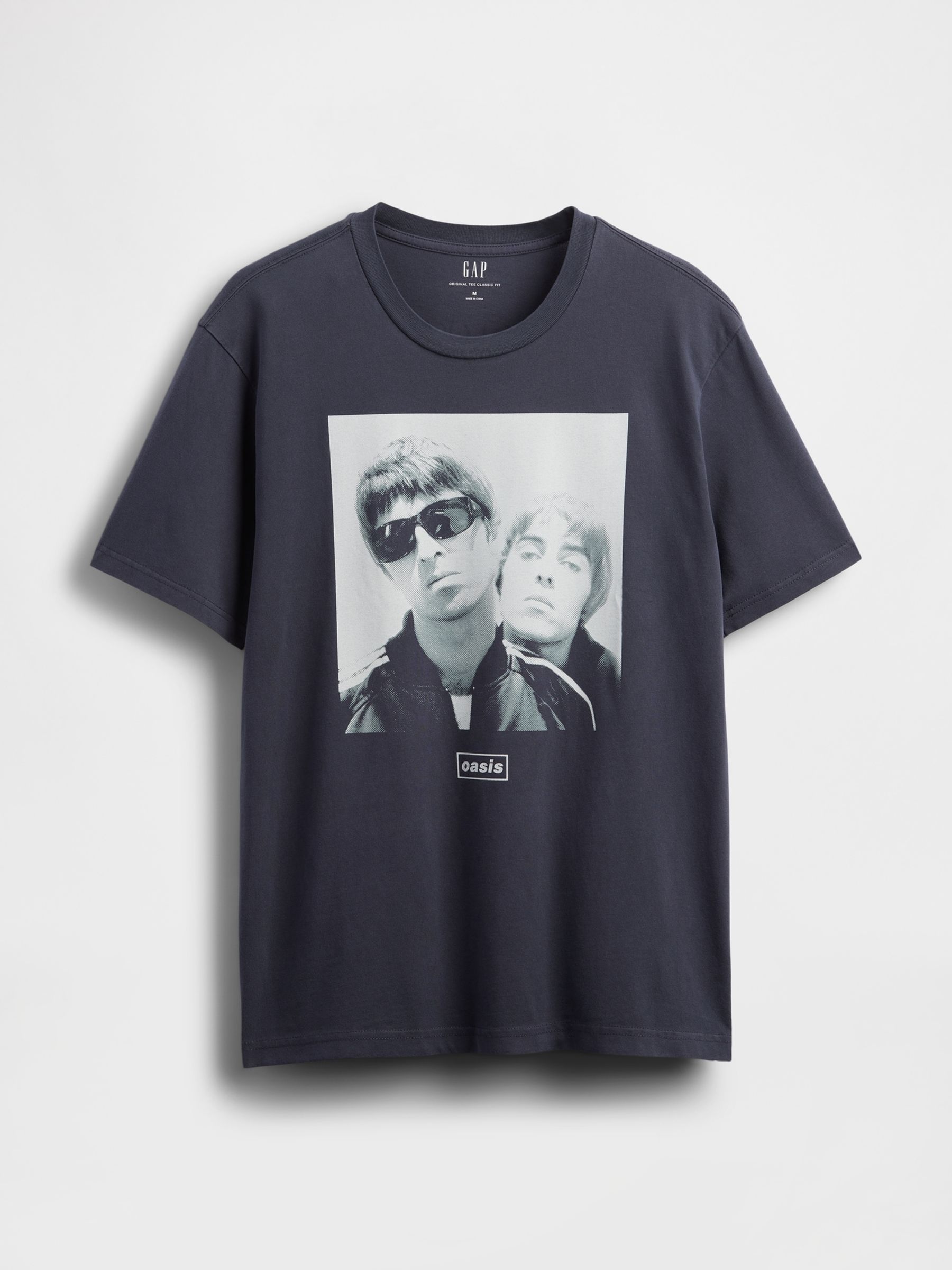 Navy/Blue Oasis Graphic T-Shirt - Image 4 of 5