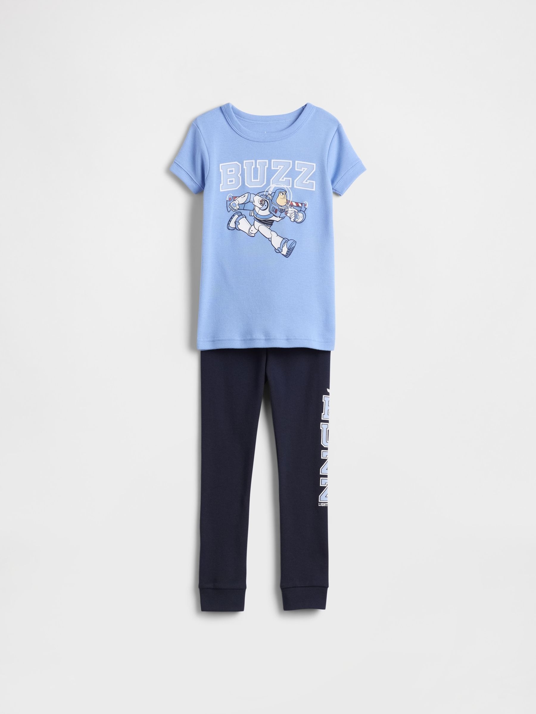 Blue Buzz Lightyear Disney Short Sleeve Pyjama Set (6mths-5yrs) - Image 1 of 3