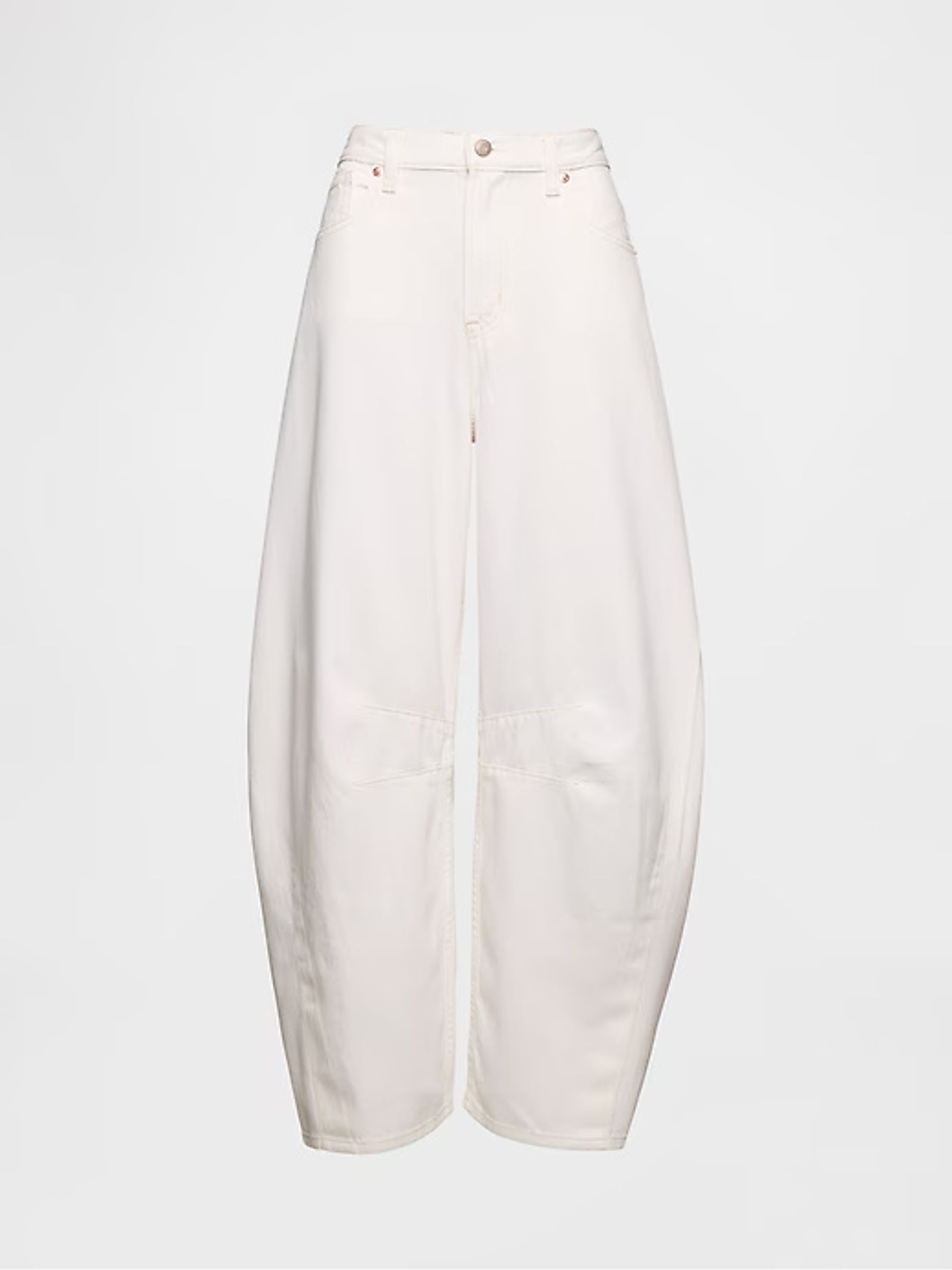 White High Waisted UltraSoft Horseshoe Jeans - Image 8 of 9