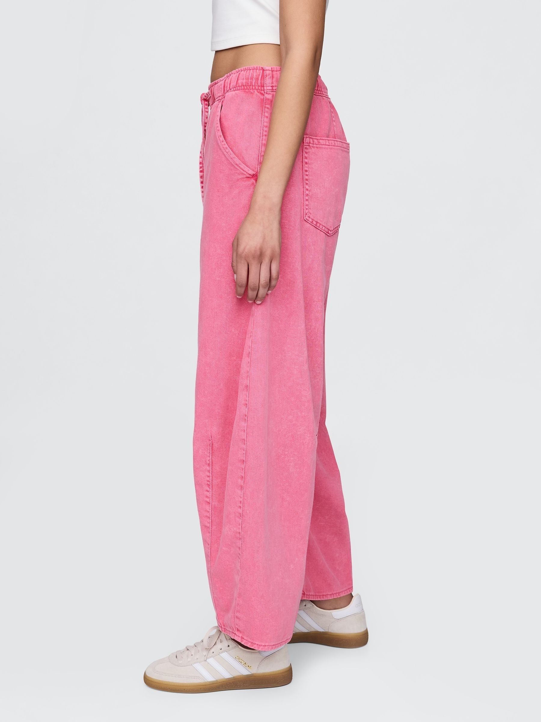 Pink Mid Rise UltraSoft Easy Horseshoe Jeans | Gap