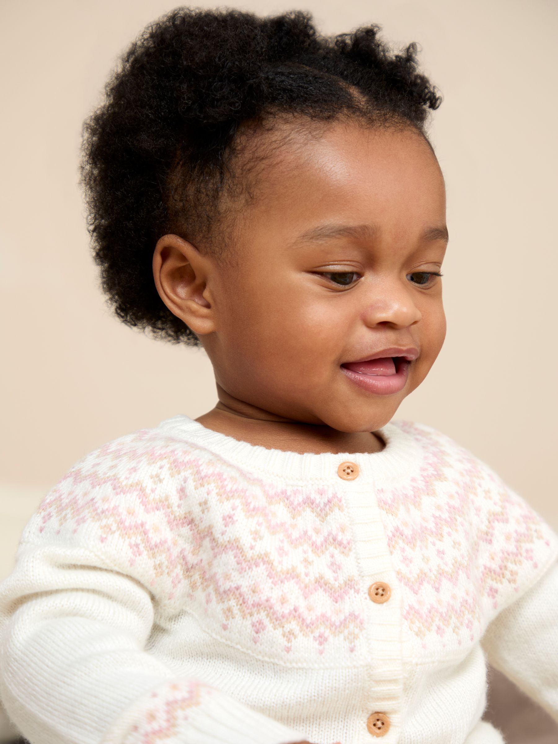 Cream Fair Isle Knit 3- Piece Set - Image 3 of 6