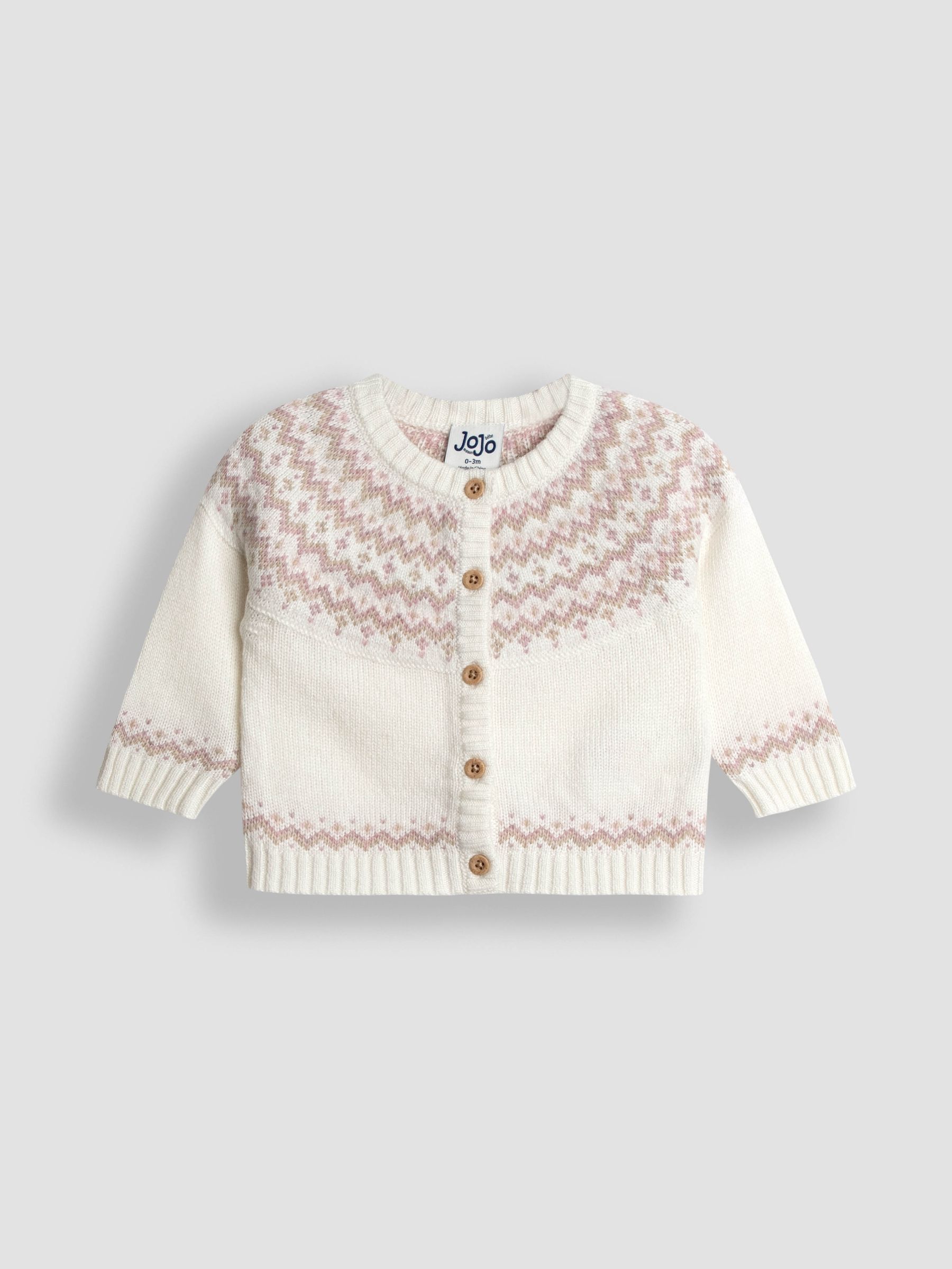 Cream Fair Isle Knit 3- Piece Set - Image 8 of 14