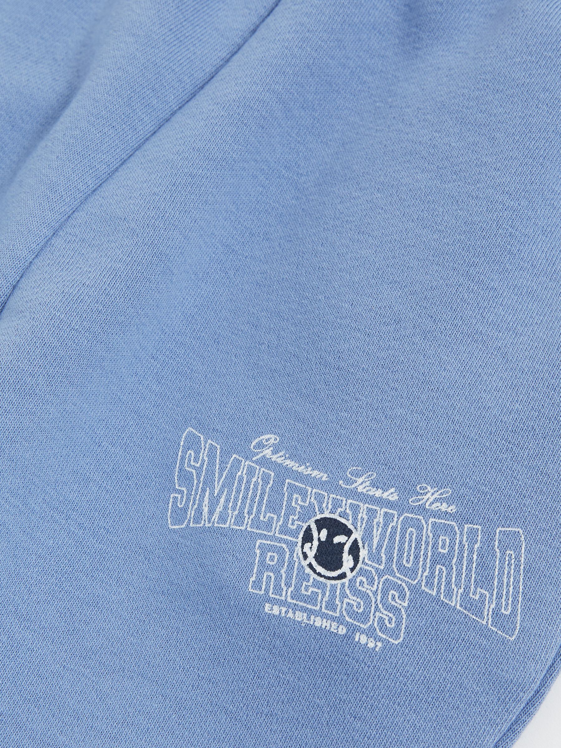 9-13 yrs SmileyWorld | Reiss Cuffed Joggers Unisex Fit in Blue - Image 6 of 6