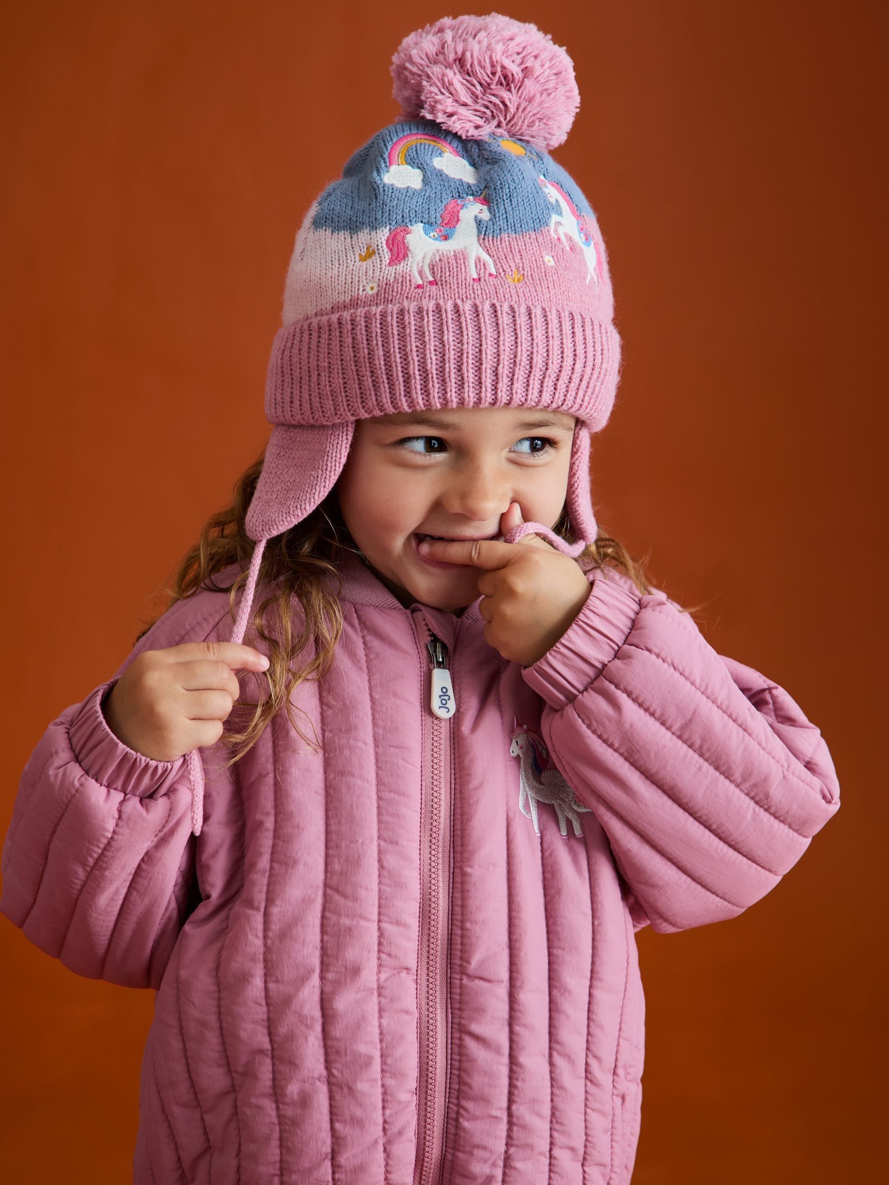 Pink Unicorn Fair Isle Hat - Image 2 of 6