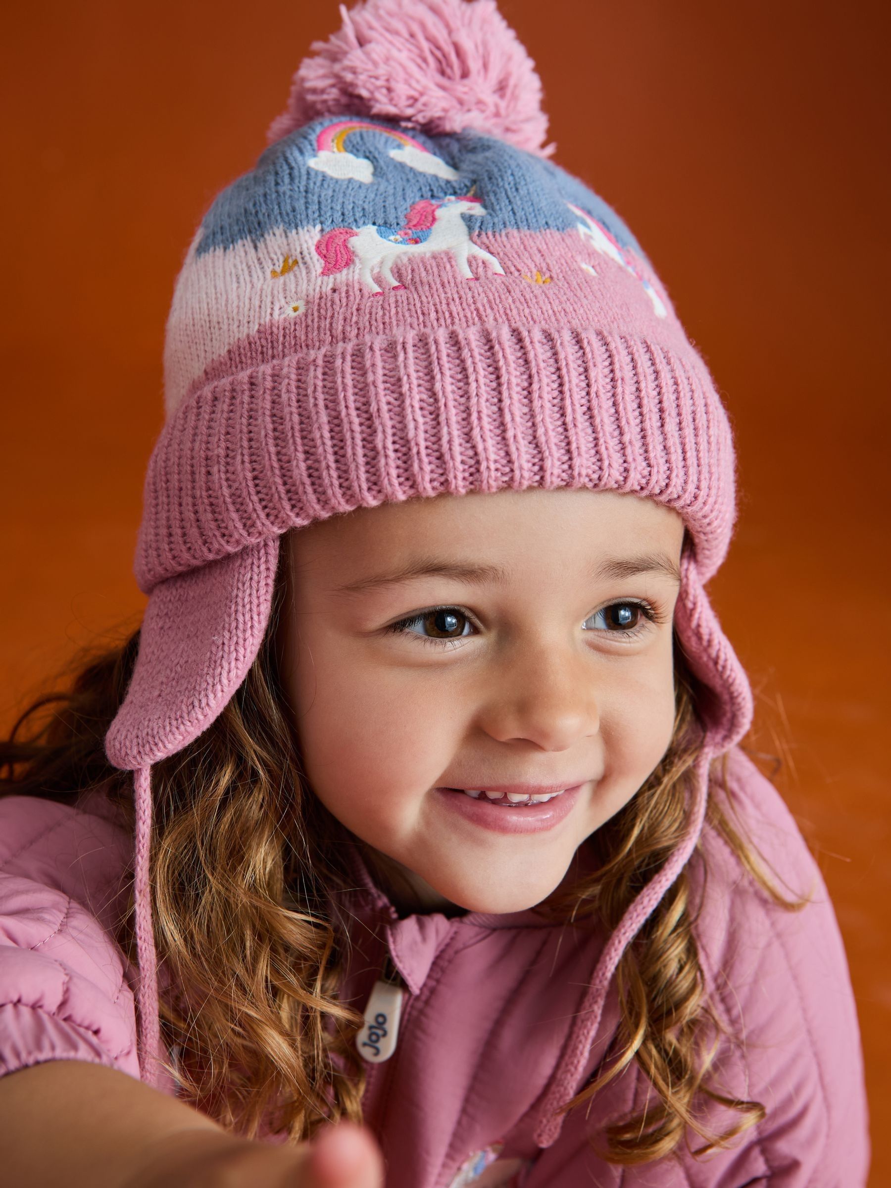 Pink Unicorn Fair Isle Hat - Image 3 of 6