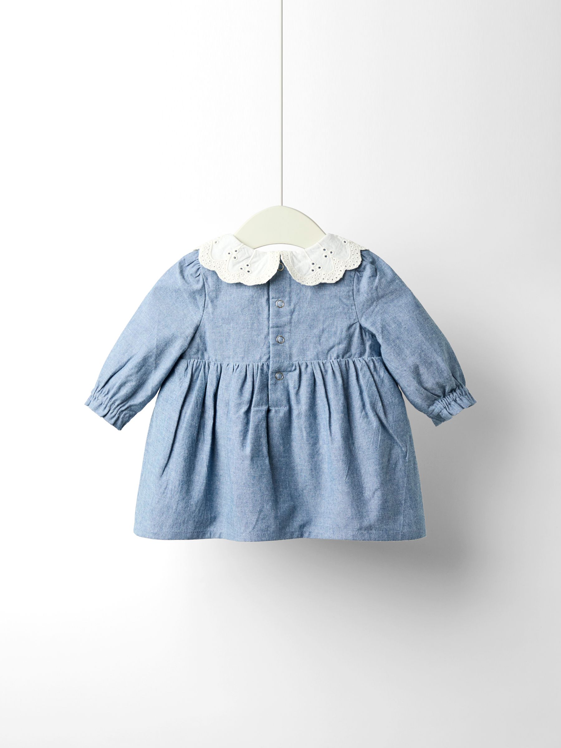 Denim Chambray Collared Dress - Image 2 of 4