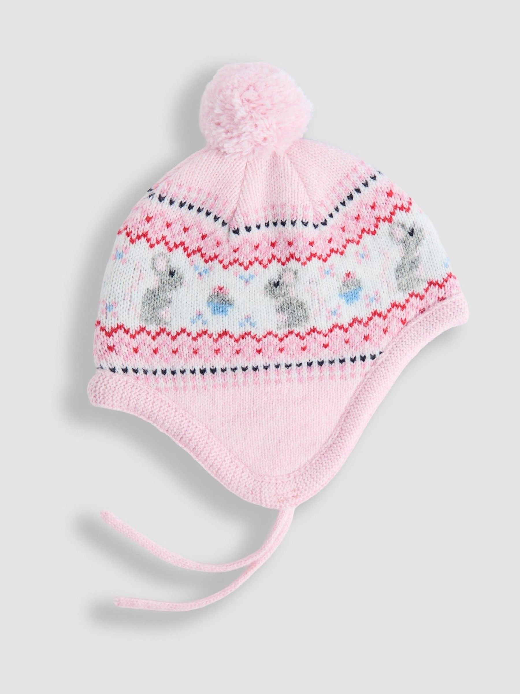 Pink Mouse Fair Isle Hat - Image 1 of 3