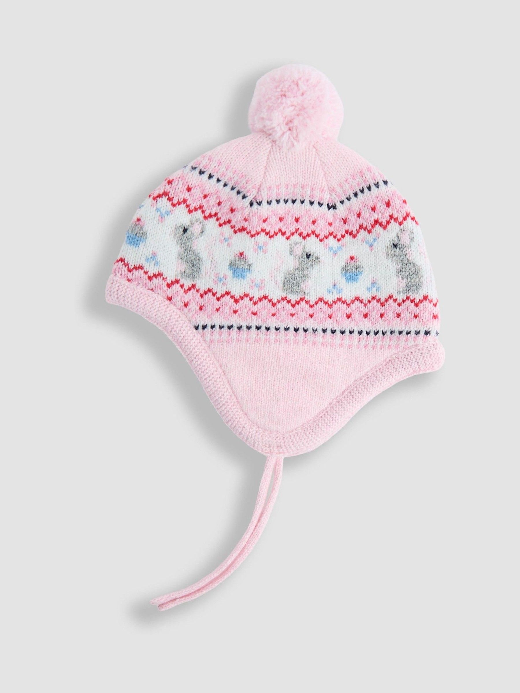 Pink Mouse Fair Isle Hat - Image 2 of 3