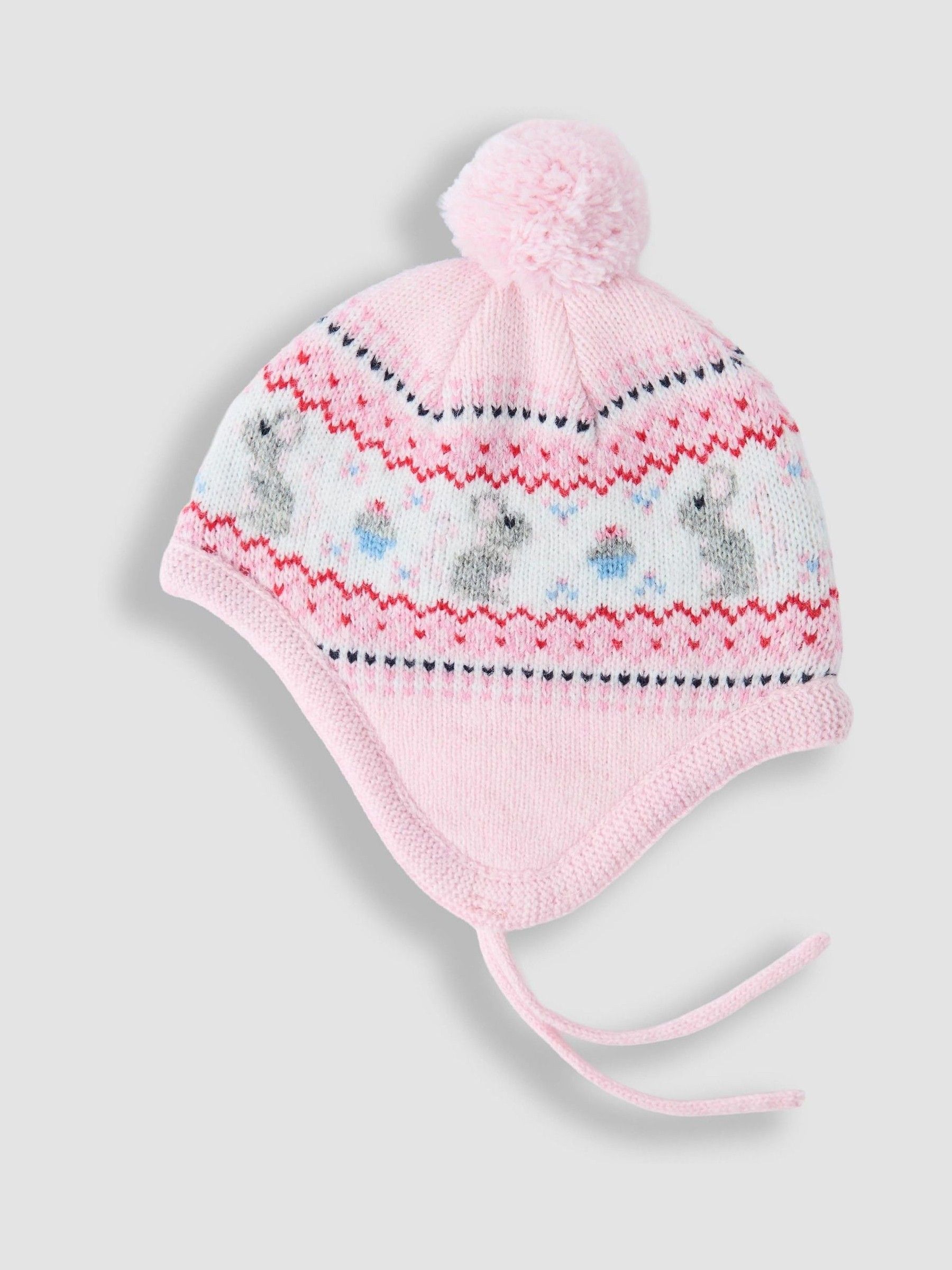 Pink Mouse Fair Isle Hat - Image 3 of 3