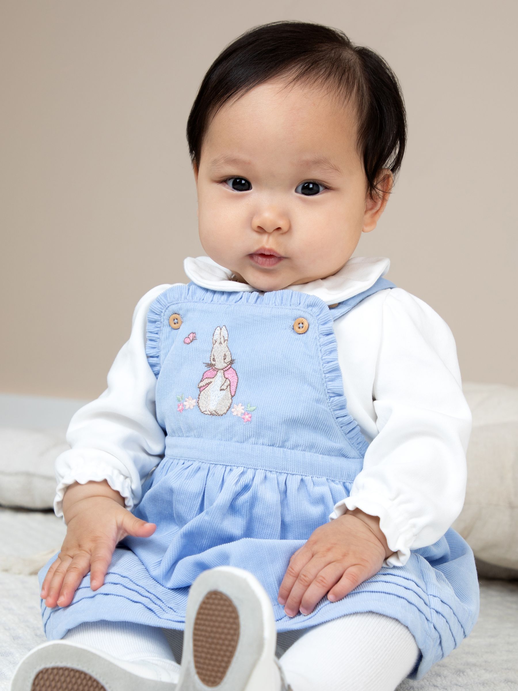 Blue Pinafore Dress & Body Set - Image 2 of 11