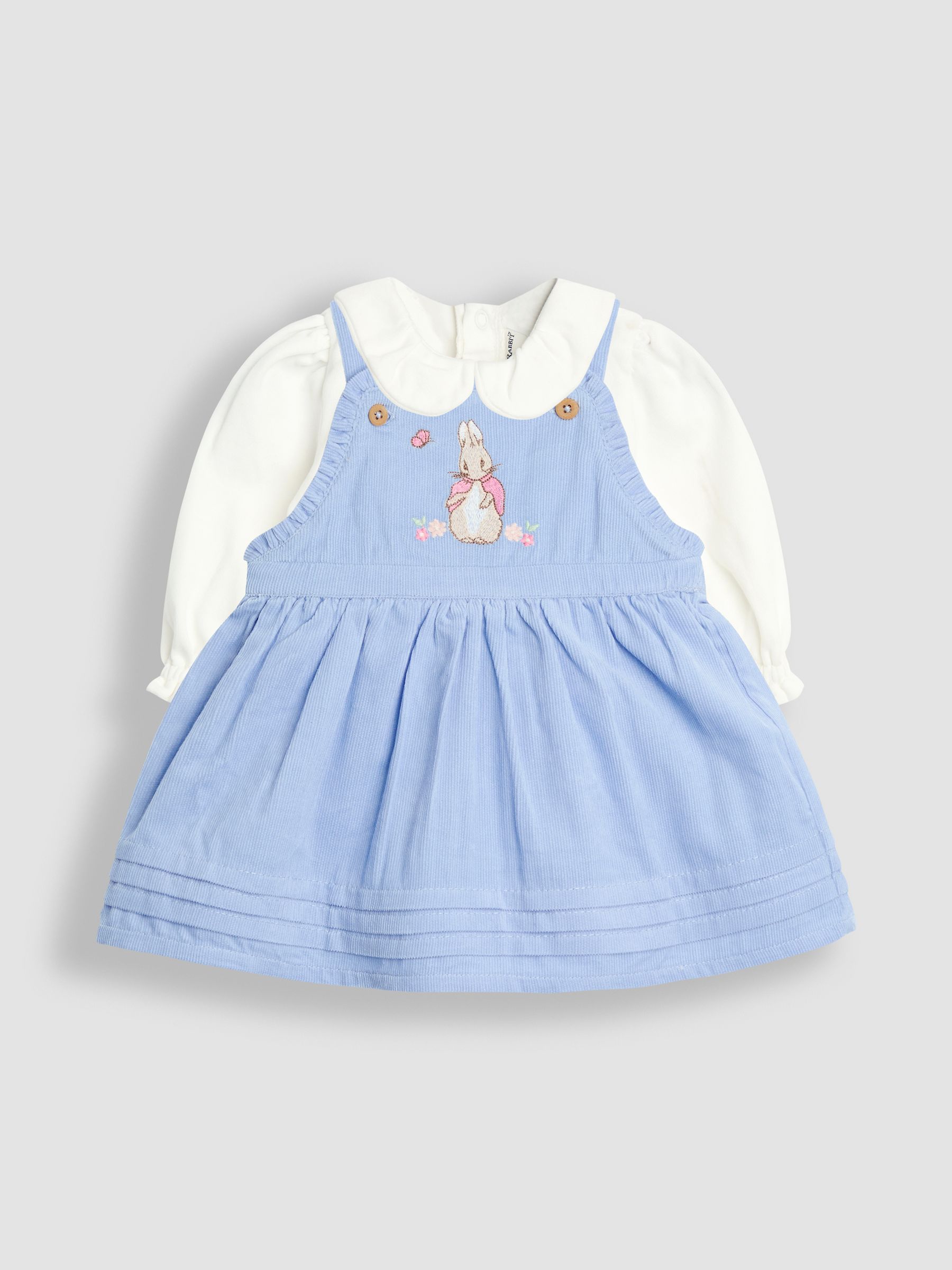 Blue Pinafore Dress & Body Set - Image 5 of 11