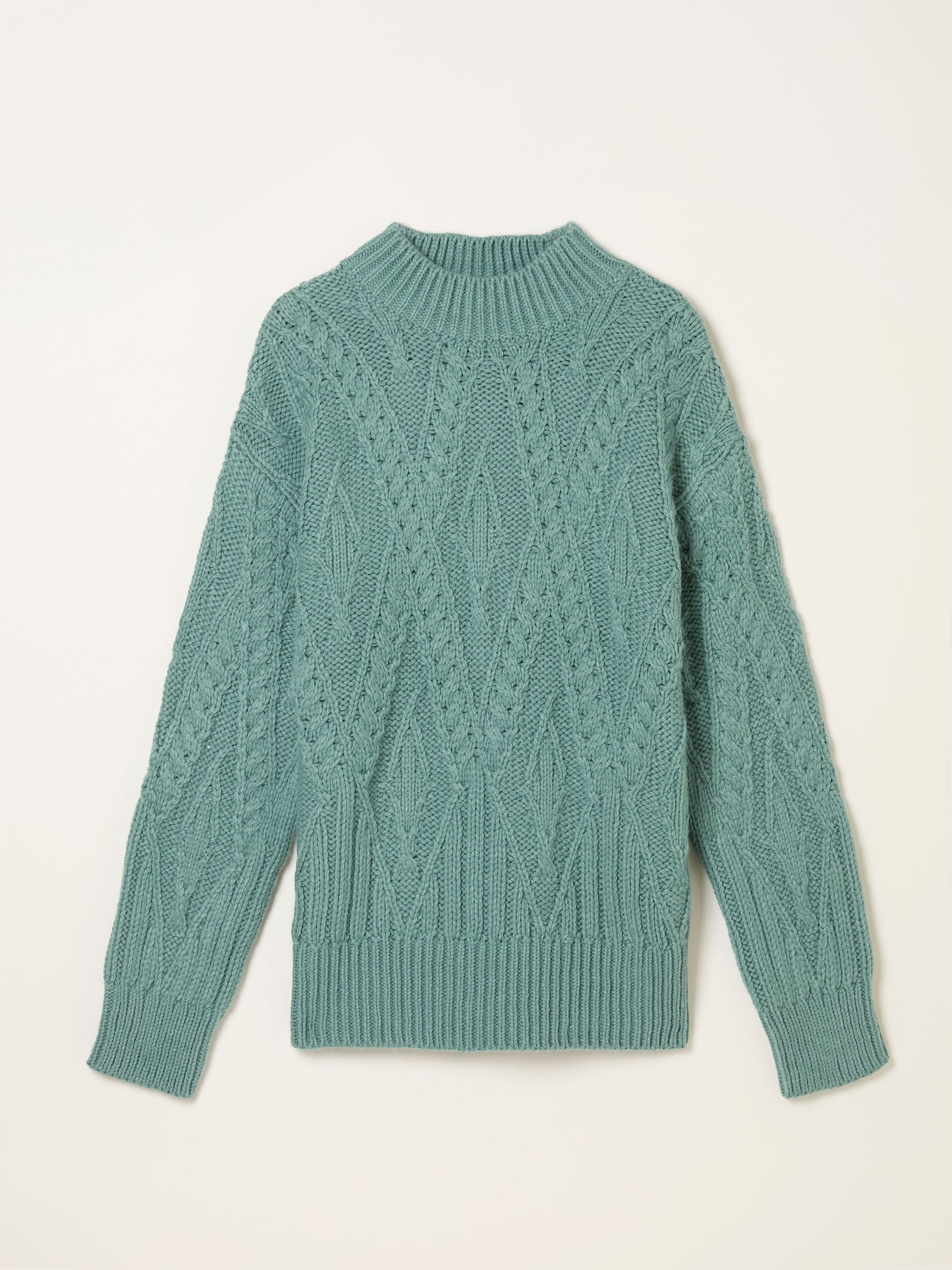 Casey Teal Blue Knitted Jumper - Image 5 of 5 Casey Teal Blue Knitted Jumper - Image 5 of 5