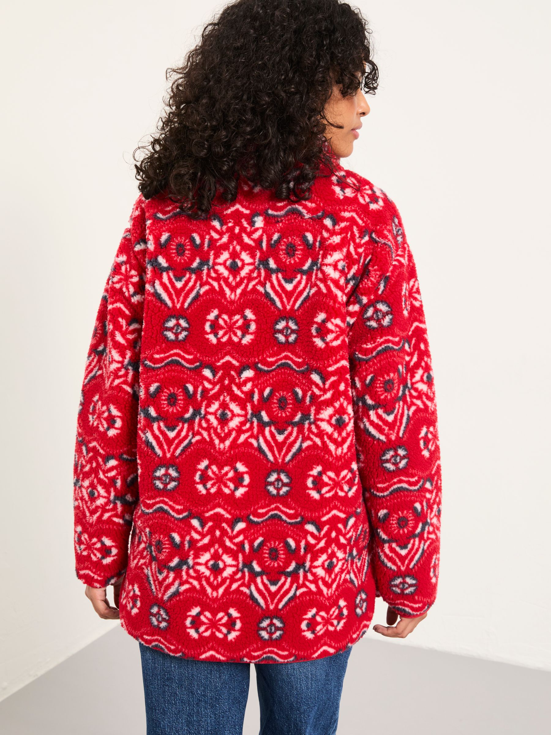 Red Shelter Printed Half Neck Fleece - Image 2 of 5