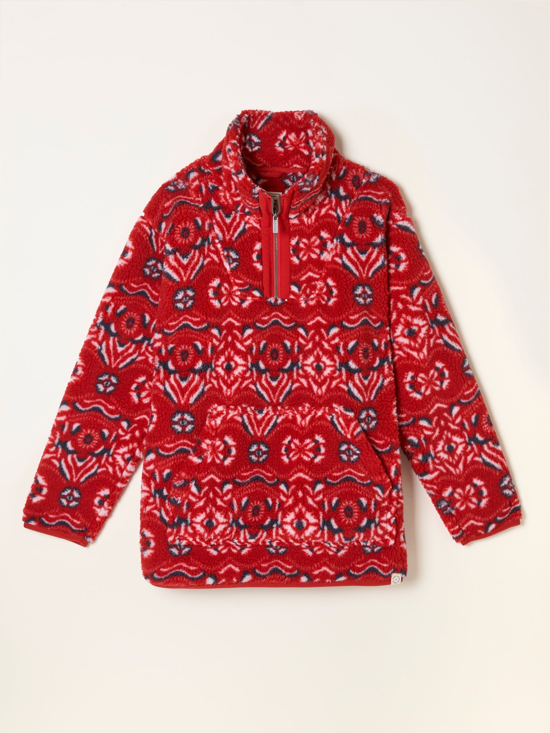 Red Shelter Printed Half Neck Fleece - Image 5 of 5