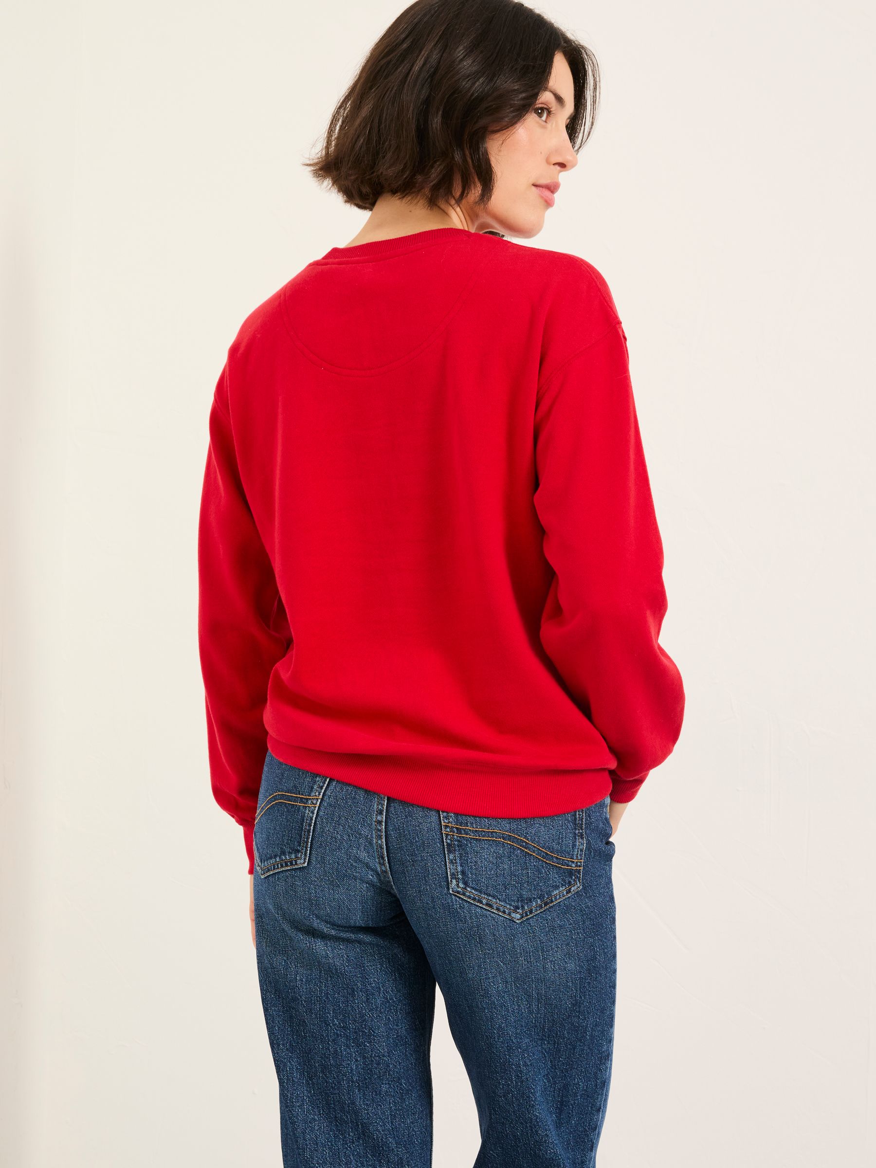 Georgia Red Festive Graphic Crew Sweatshirt - Image 2 of 5