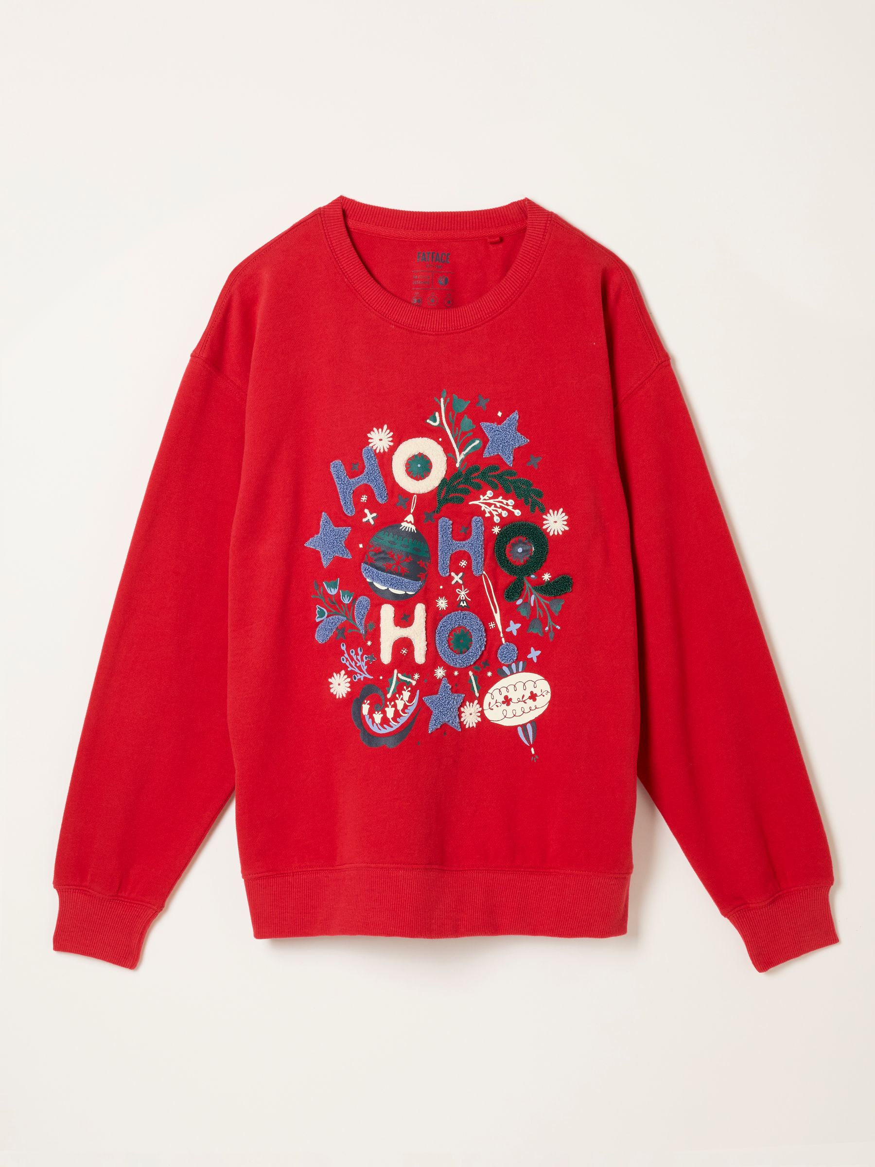 Georgia Red Festive Graphic Crew Sweatshirt - Image 5 of 5