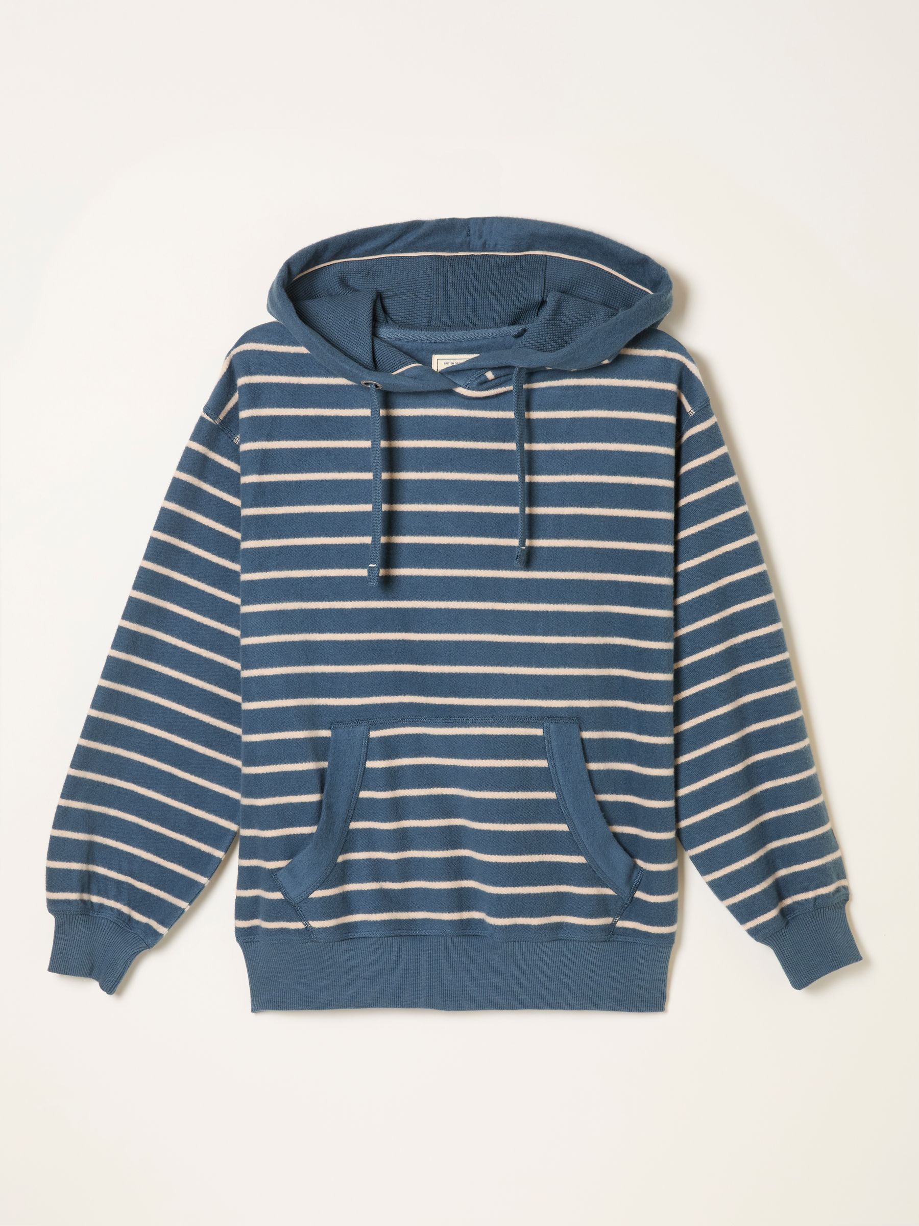 Imogen Navy Stripe Overhead Hoodie | FatFace