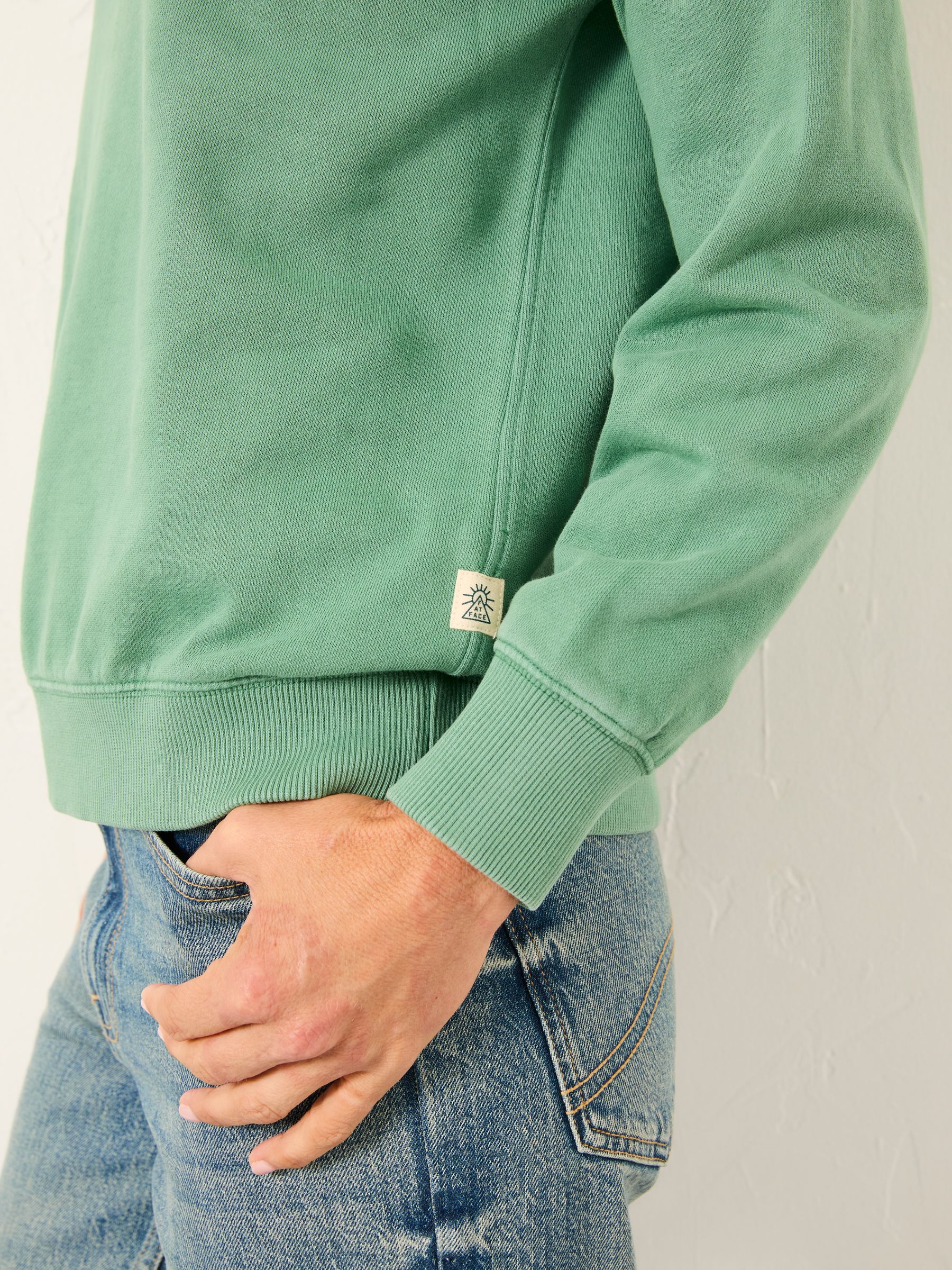 Georgia Jade Green Crew Sweatshirt - Image 4 of 5