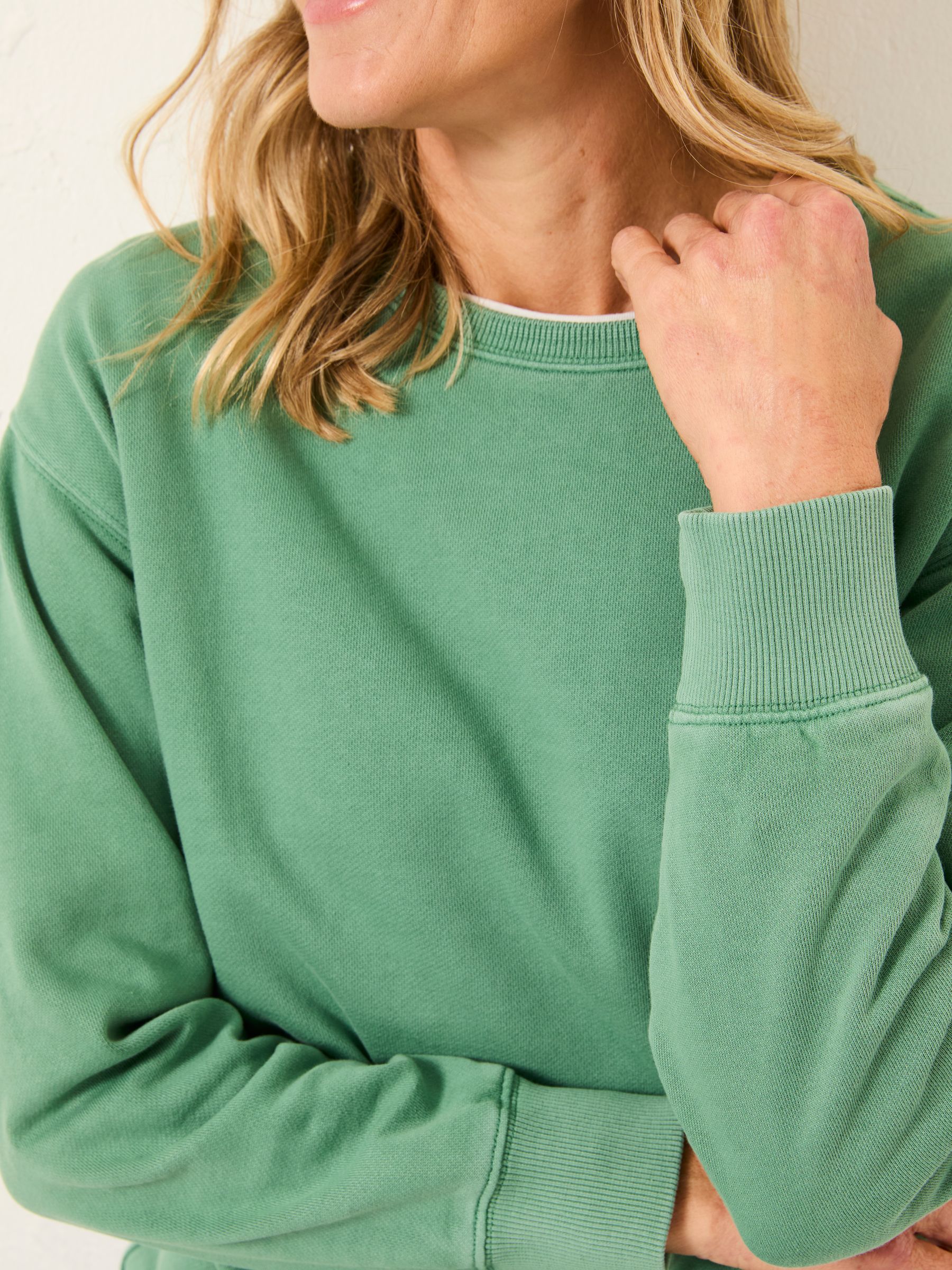 Georgia Jade Green Crew Sweatshirt - Image 5 of 5 Georgia Jade Green Crew Sweatshirt - Image 5 of 5