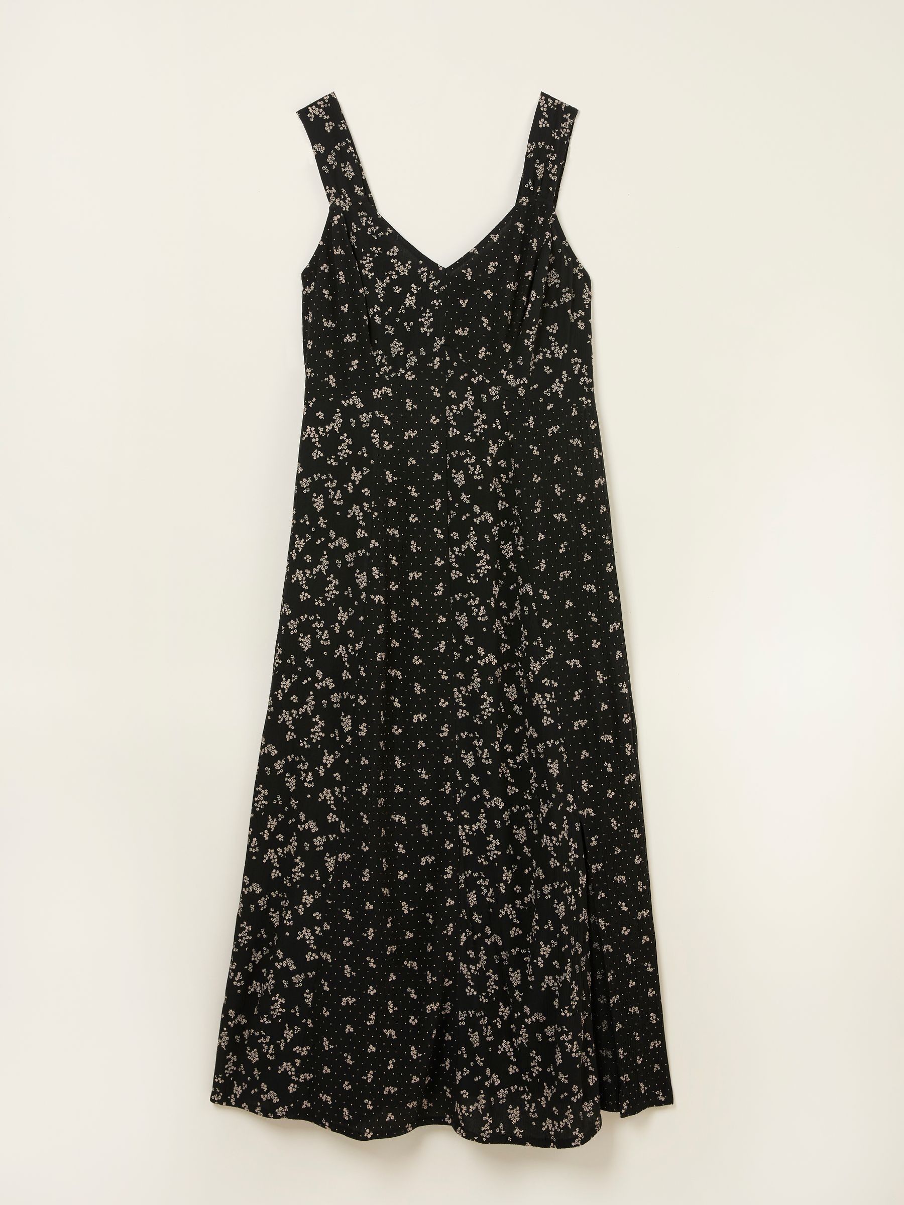 Maj Black Mono Ditsy Midi Dress - Image 6 of 6