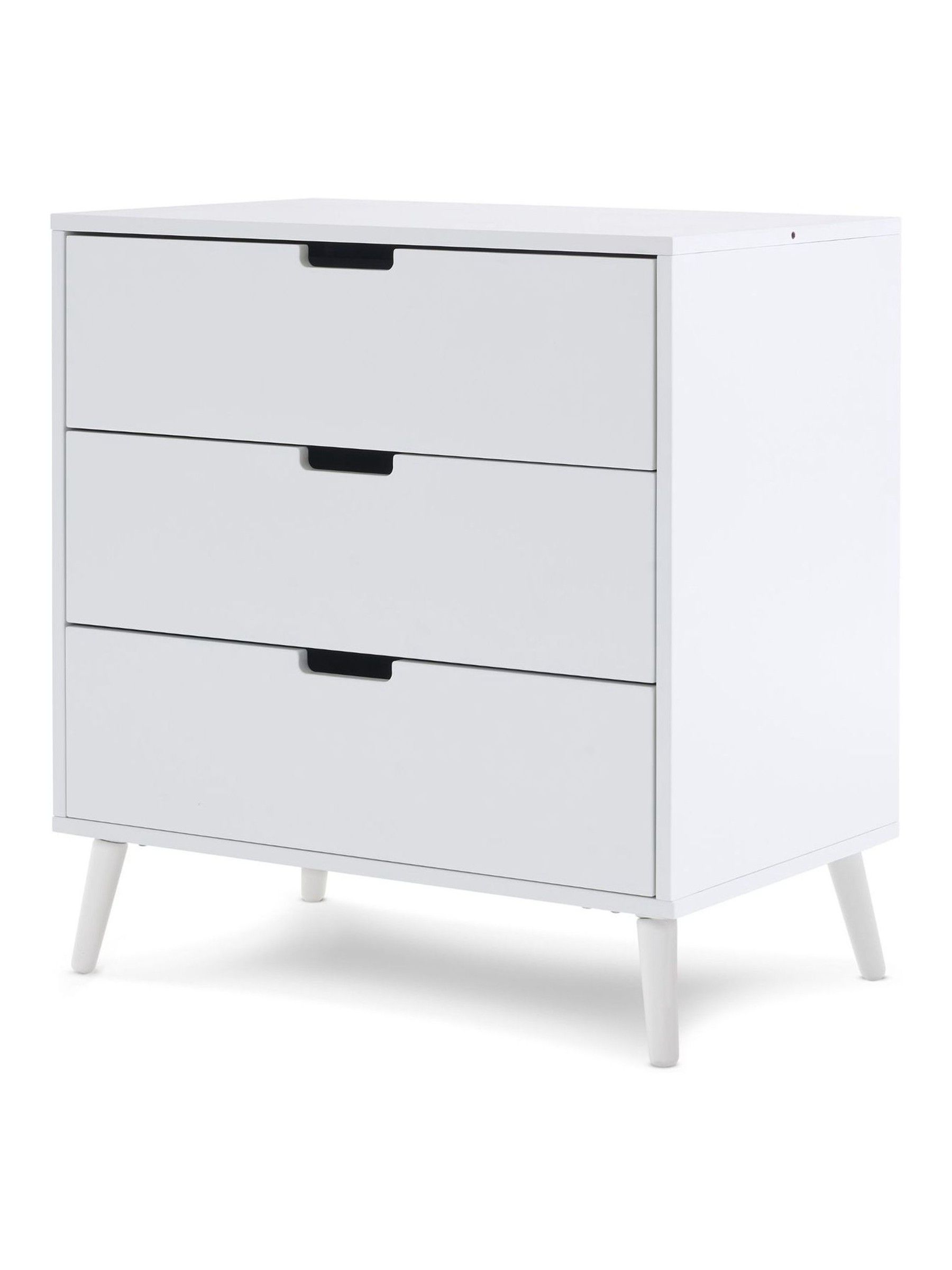 Obaby White With Acrylic Maya 3 Piece Nursery Furniture Set - Image 10 of 12