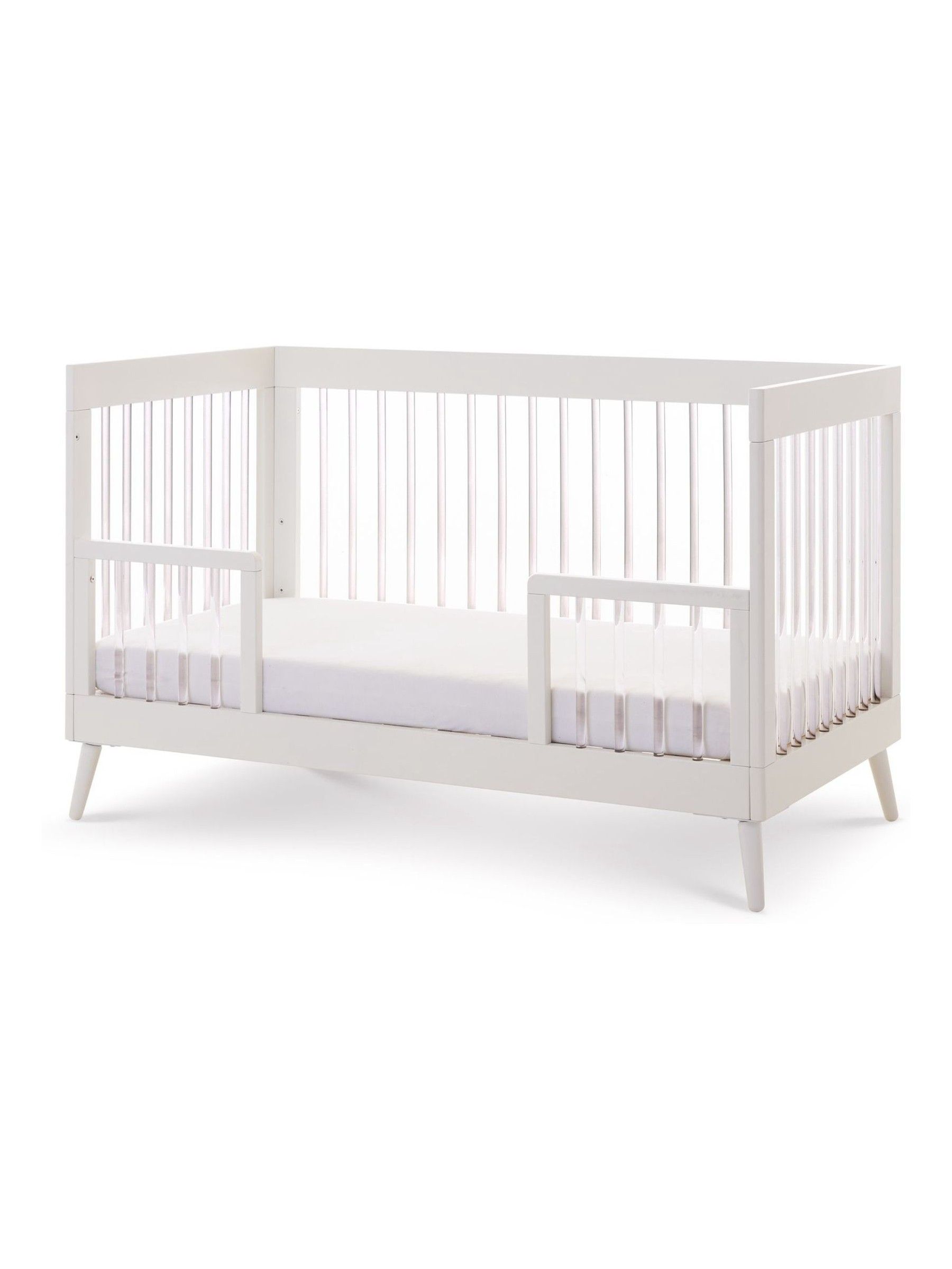 Obaby White With Acrylic Maya 3 Piece Nursery Furniture Set - Image 6 of 12