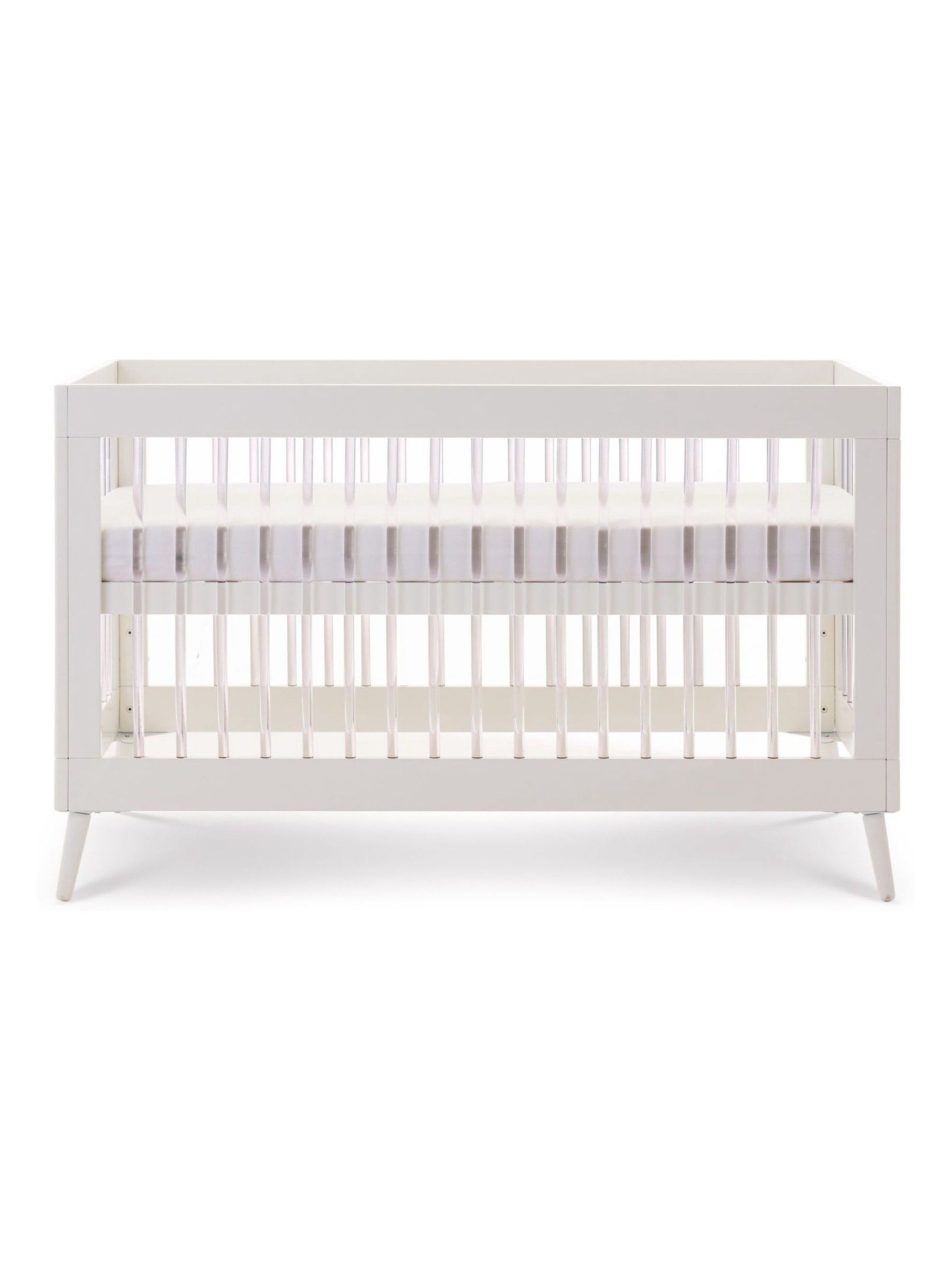 Obaby White With Acrylic Maya 3 Piece Nursery Furniture Set - Image 8 of 12