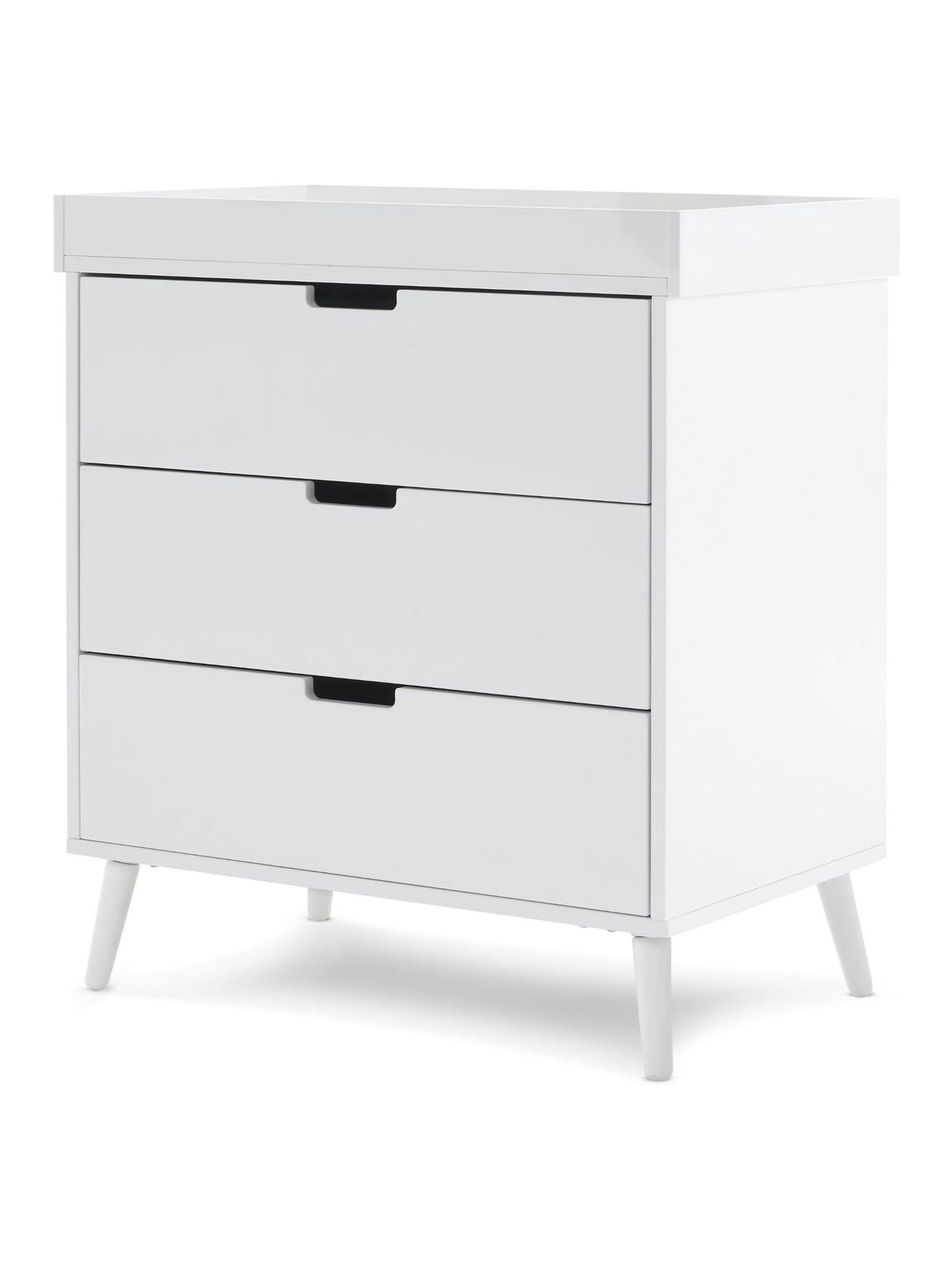 Obaby White With Acrylic Maya 3 Piece Nursery Furniture Set - Image 9 of 12