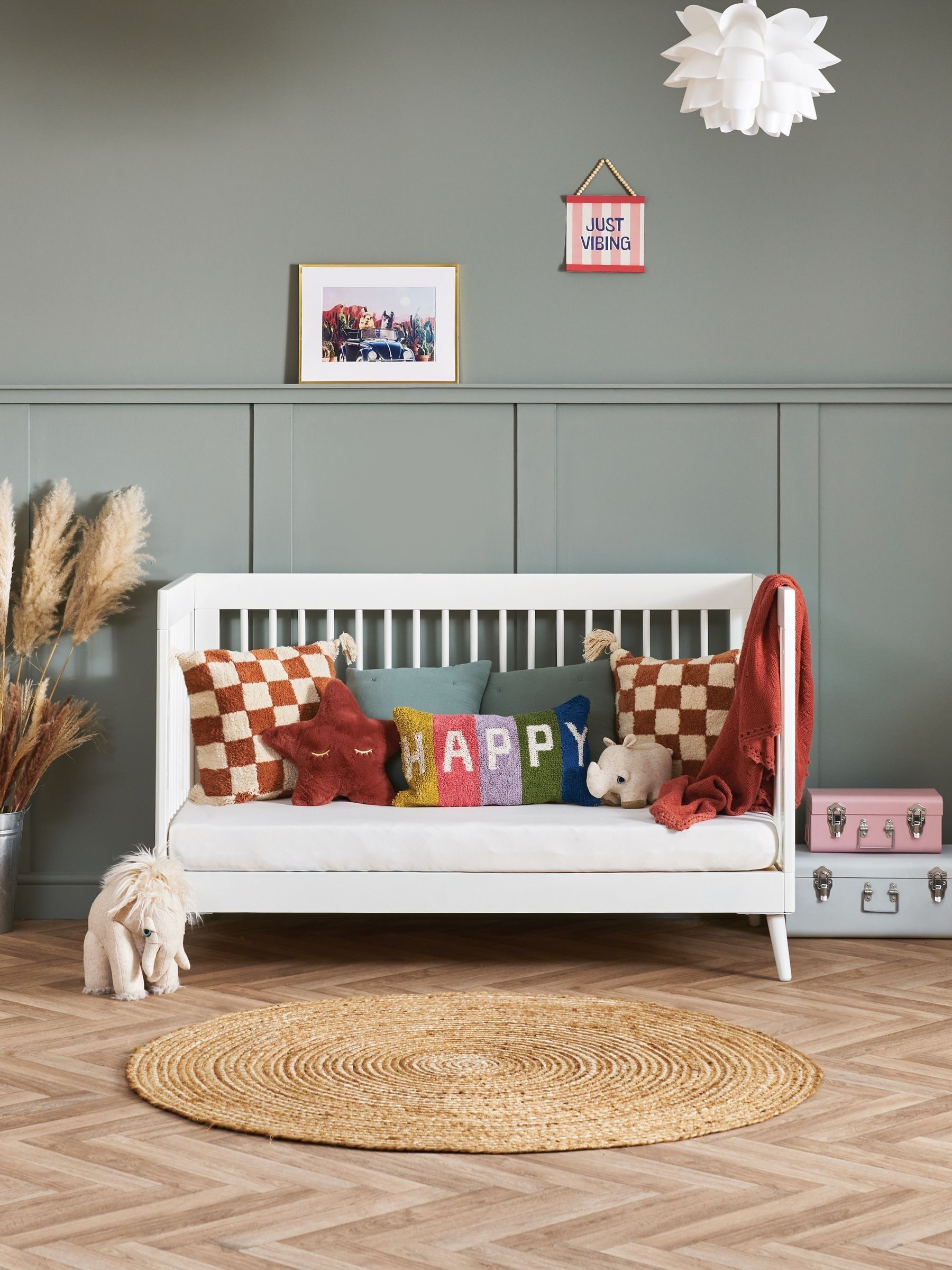Obaby Nordic White Regular Maya Cot Bed - Image 4 of 9