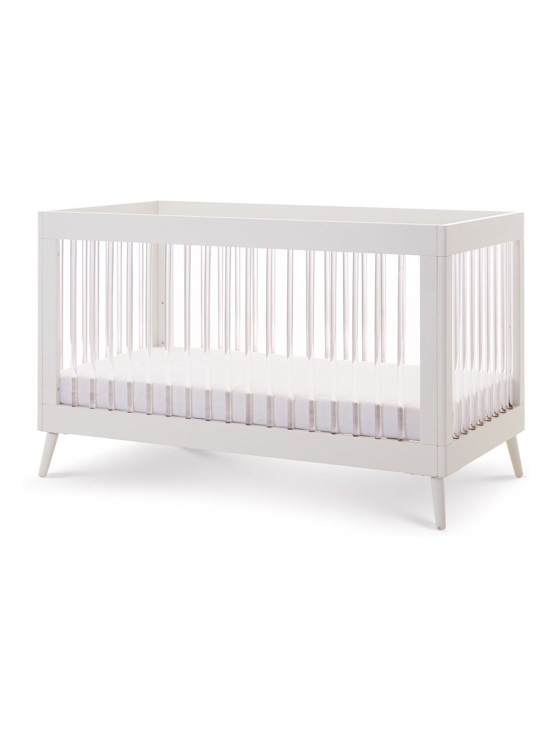 Obaby White with Acrylic Maya 2 Piece Nursery Furniture Set - Image 6 of 11