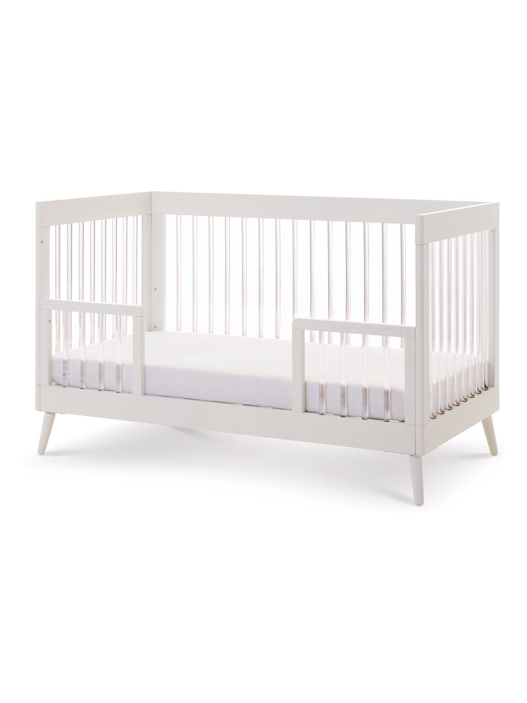 Obaby White with Acrylic Maya 2 Piece Nursery Furniture Set - Image 7 of 11