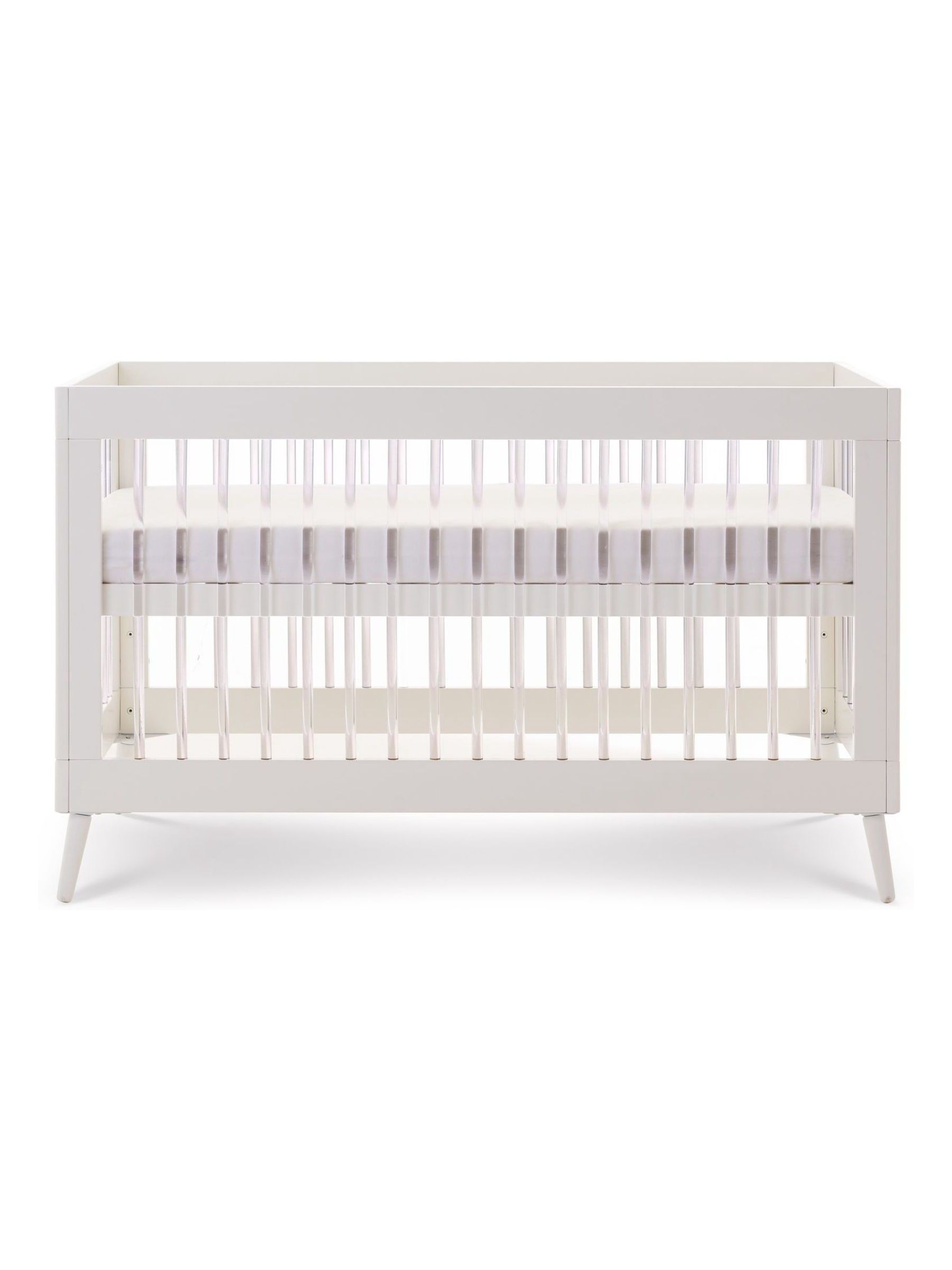 Obaby White with Acrylic Maya 2 Piece Nursery Furniture Set - Image 8 of 11